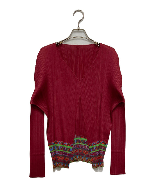 [Pre-owned] PLEATS PLEASE pleated cardigan PP53-J0872