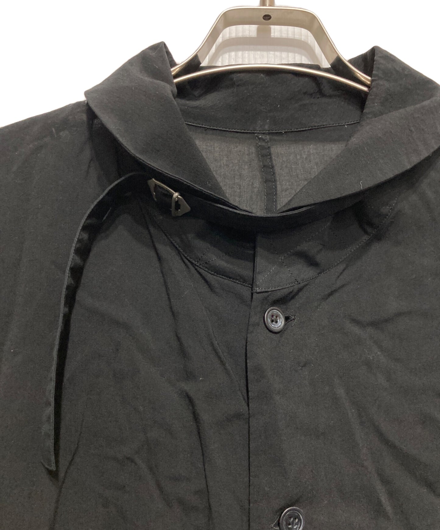 [Pre-owned] Yohji Yamamoto pour homme Tencel long-sleeved shirt with straps HW-B20-203