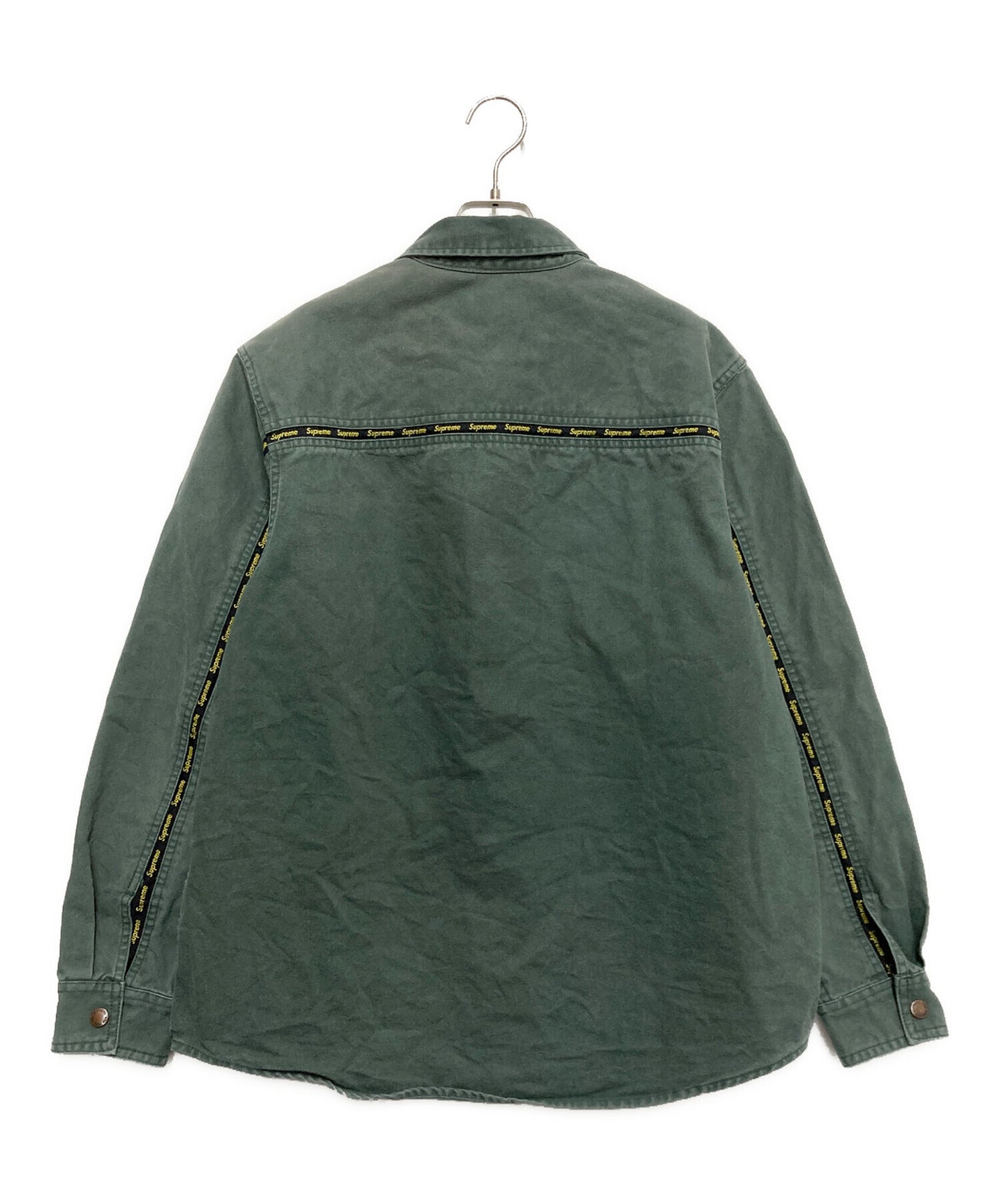 [Pre-owned] SUPREME Logo Taping Work Shirt Long Taping Work Shirt