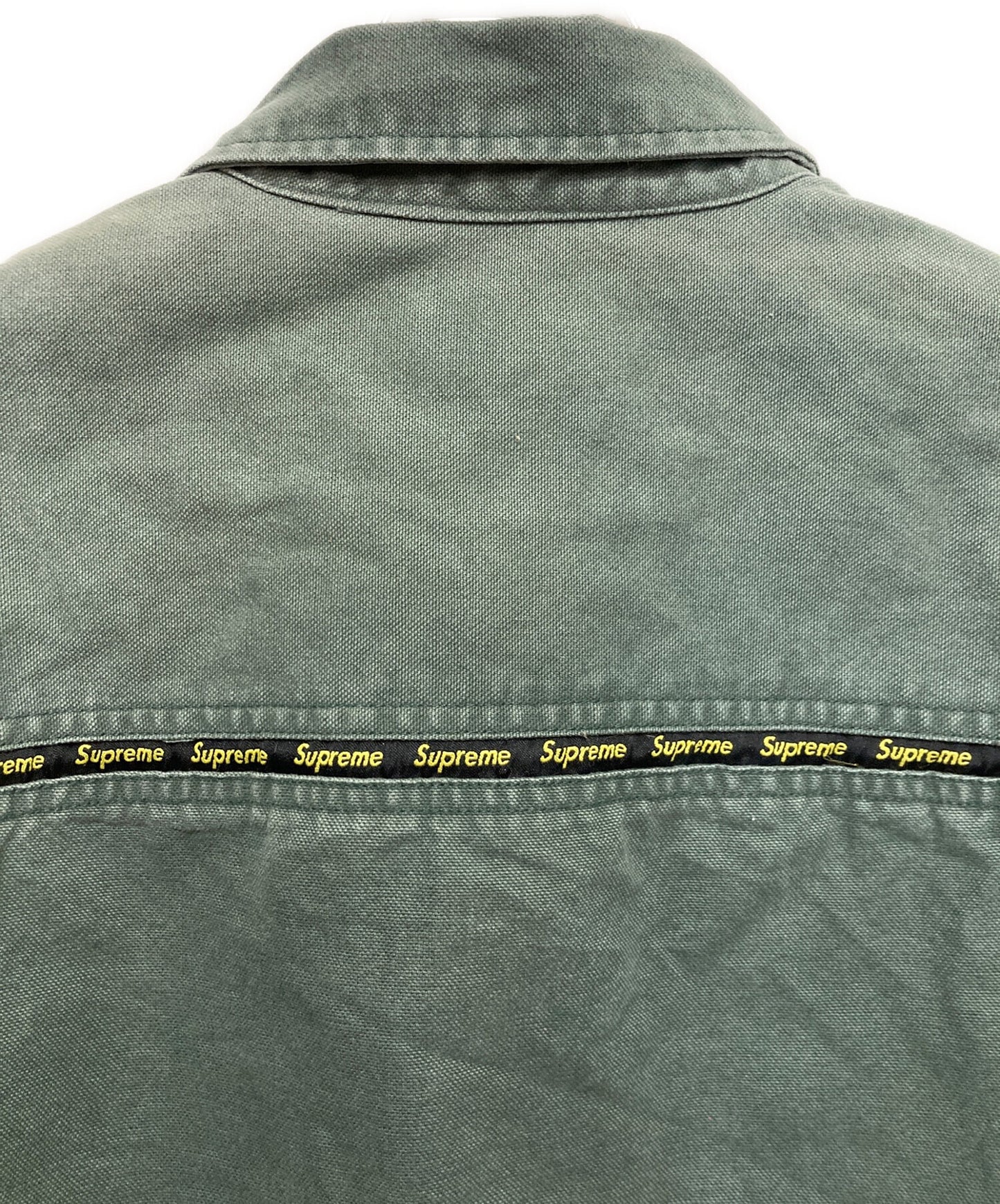 [Pre-owned] SUPREME Logo Taping Work Shirt Long Taping Work Shirt