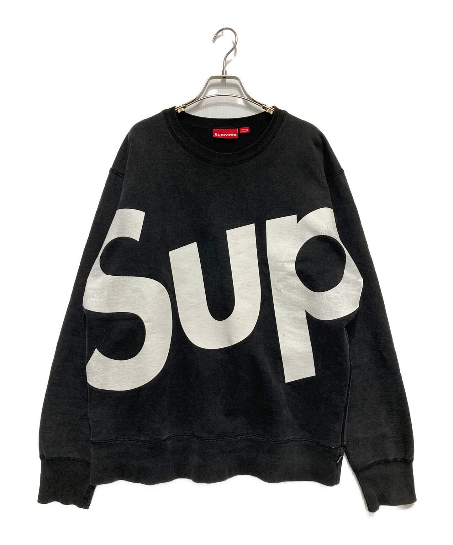 [Pre-owned] SUPREME Sup Big Logo Crewneck Sup Big Logo Crewneck