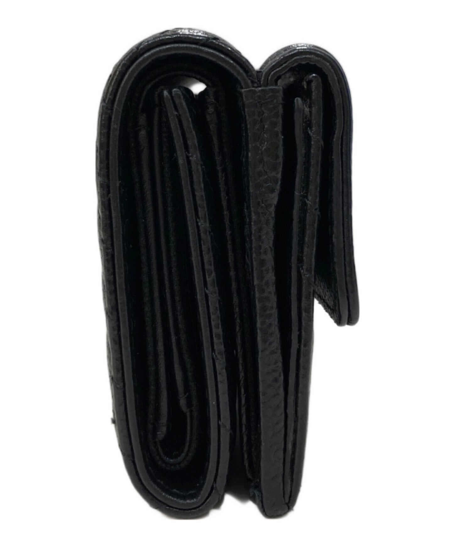 [Pre-owned] CHANEL Boy Chanel Coco Mark Small Flap Wallet Compact wallet A84432