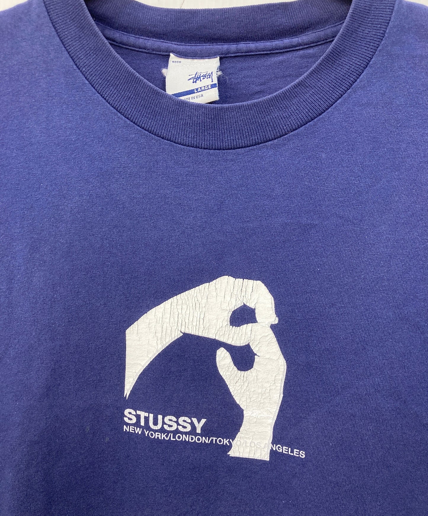 [Pre-owned] stussy Silver Tag Old T-Shirt