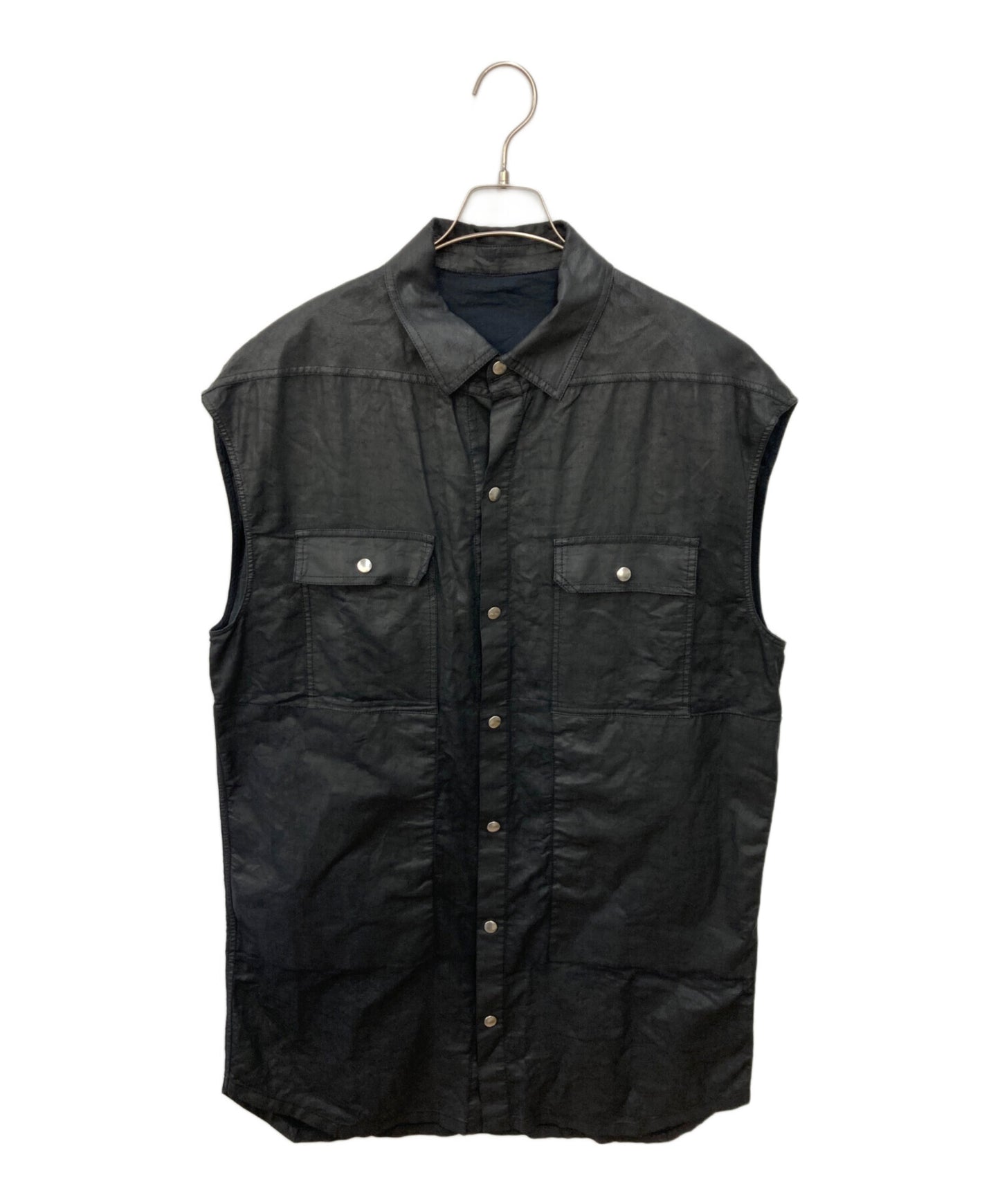[Pre-owned] RICK OWENS Coated sleeveless shirt RU19S2190-CLW