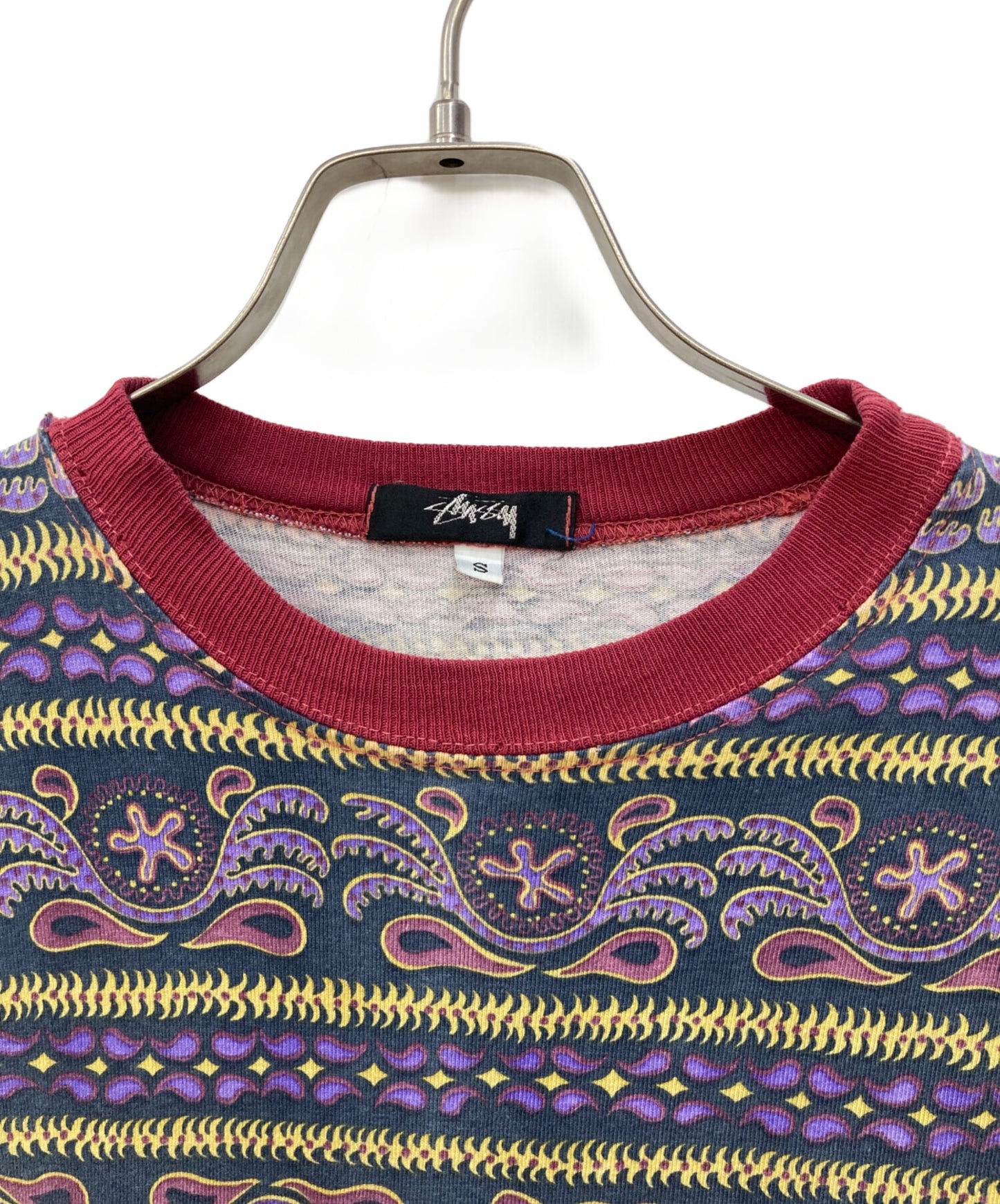 [Pre-owned] stussy All-Over Pattern Pocket Tee