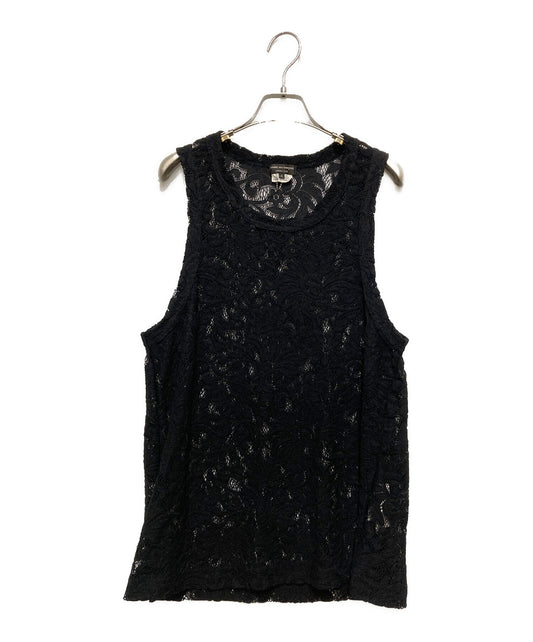 [Pre-owned] COMME des GARCONS HOMME PLUS Product wash Ester raschel lace tank top PO-T035