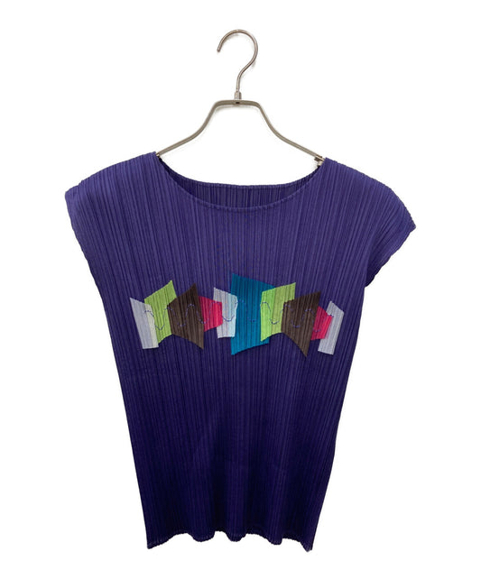 [Pre-owned] PLEATS PLEASE Sleeveless Pleated T-Shirt PP41-JK753