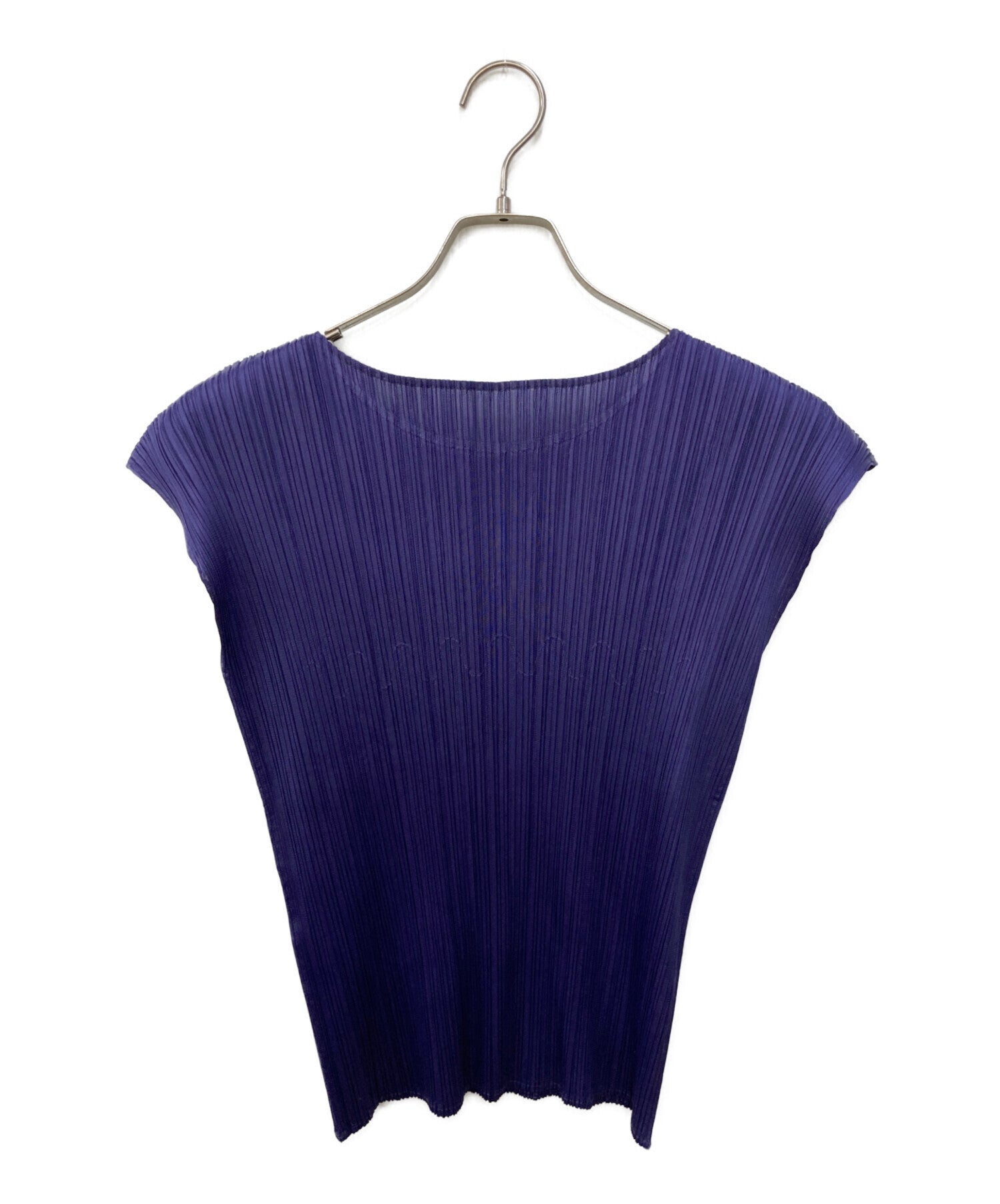 Pre-owned] PLEATS PLEASE Sleeveless Pleated T-Shirt PP41-JK753