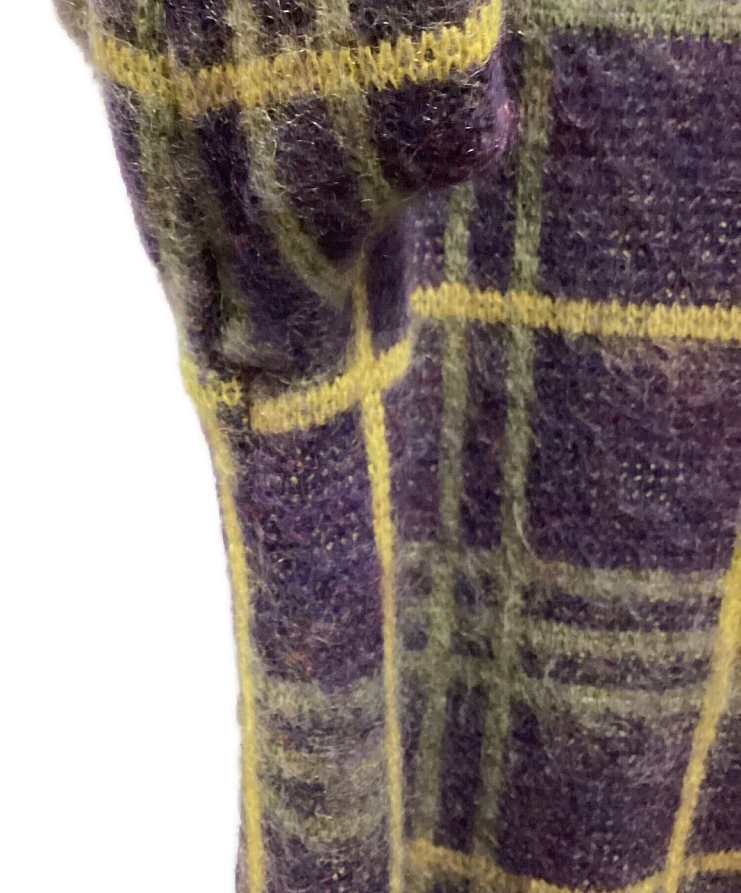 [Pre-owned] Needles Mohair Cardigan - Plaid HM272.