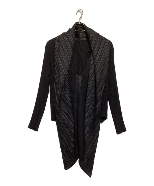 [Pre-owned] ISSEY MIYAKE FETE Collar design short pleated jacket IF82FD204