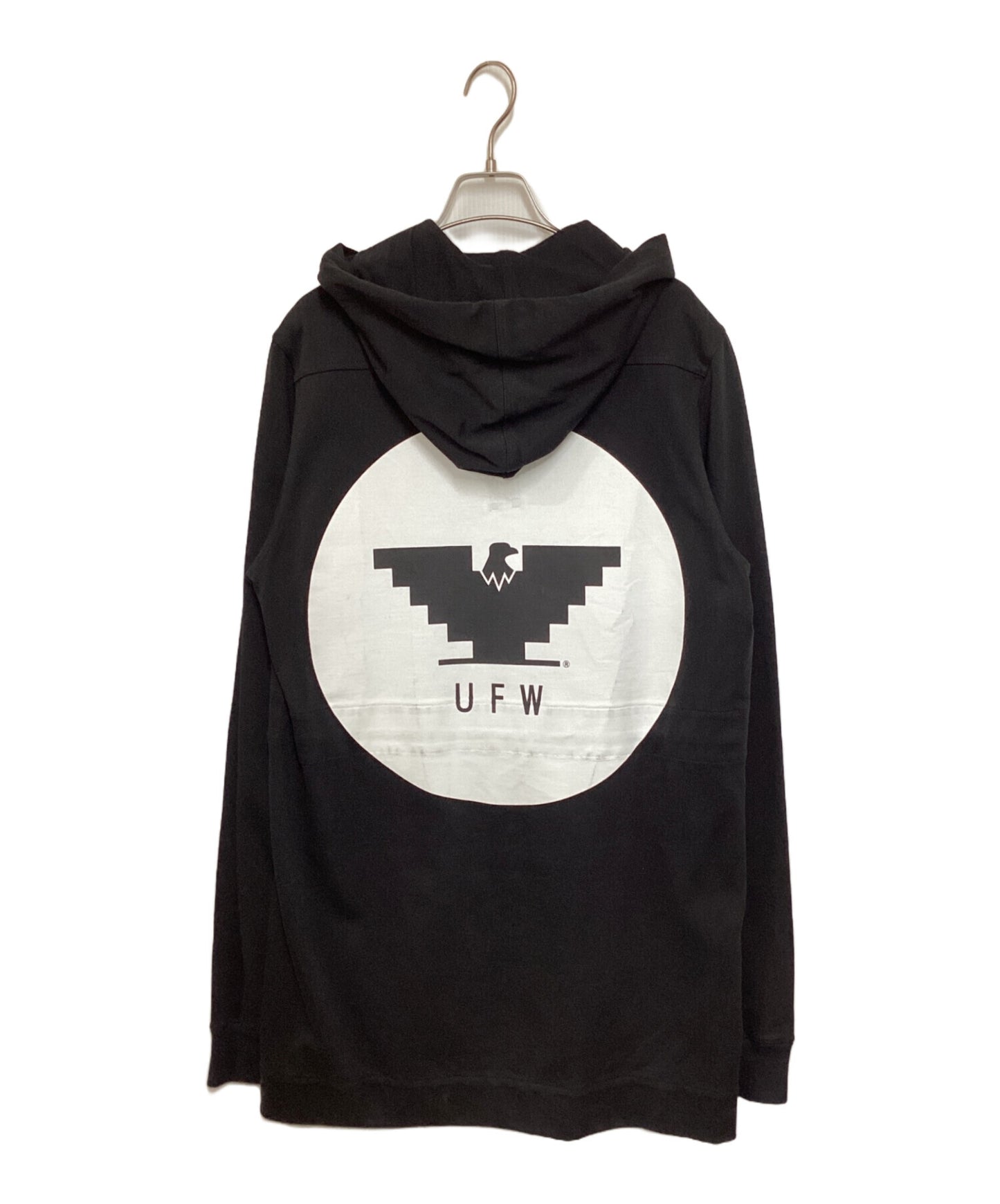 [Pre-owned] RICK OWENS Black Zip Front Hoodie RR20S7288