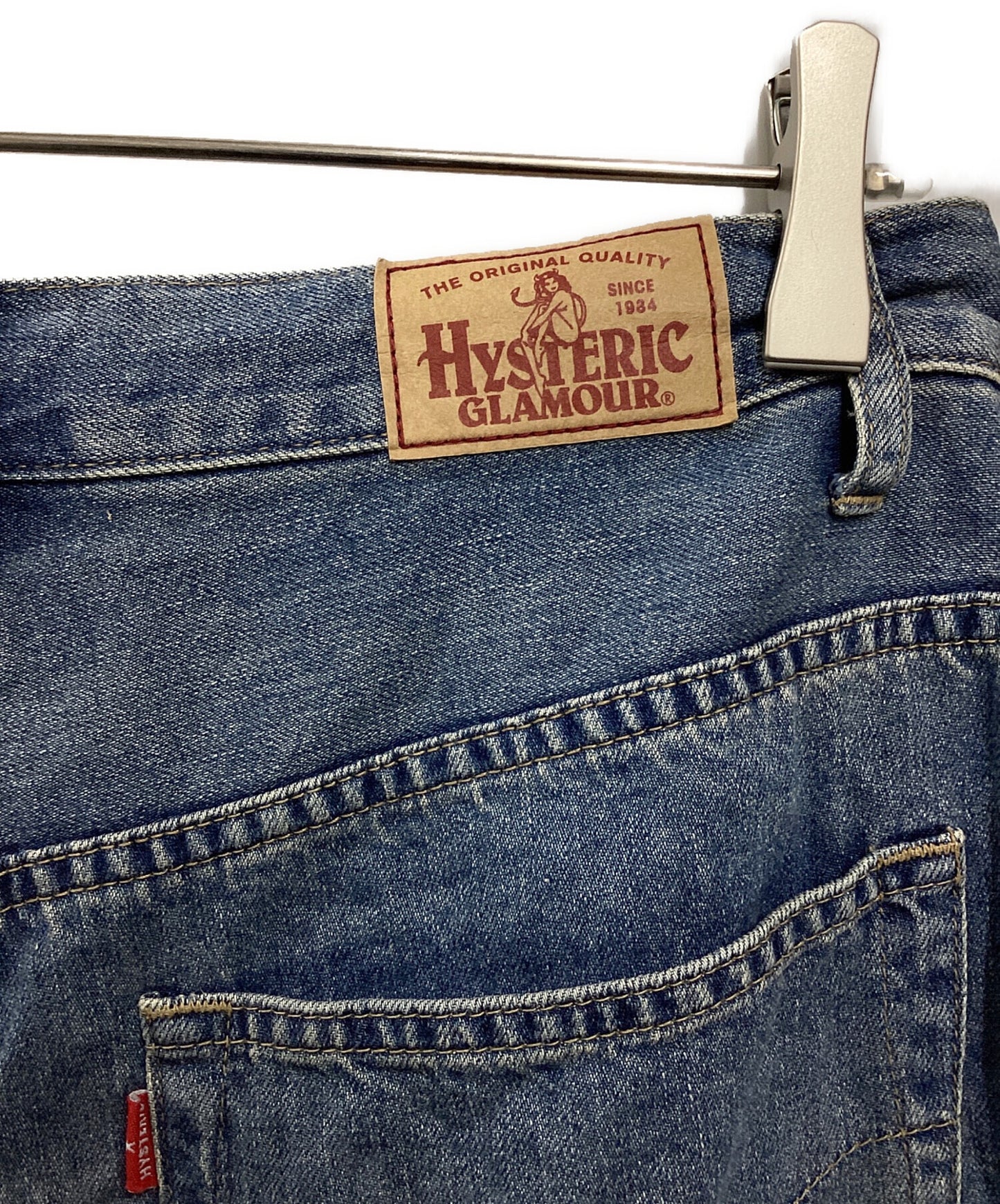 [Pre-owned] Hysteric Glamour Knee-tuckled tapered denim pants 01241AP09