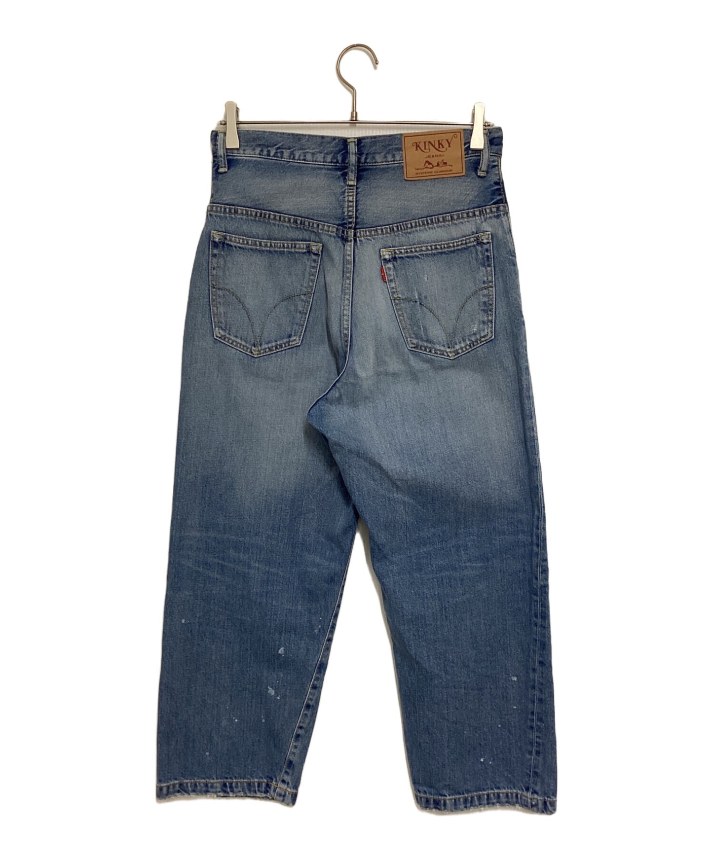 [Pre-owned] Hysteric Glamour DOODING ANIMALS Eighth Length Wide Denim Pants 01201AP10