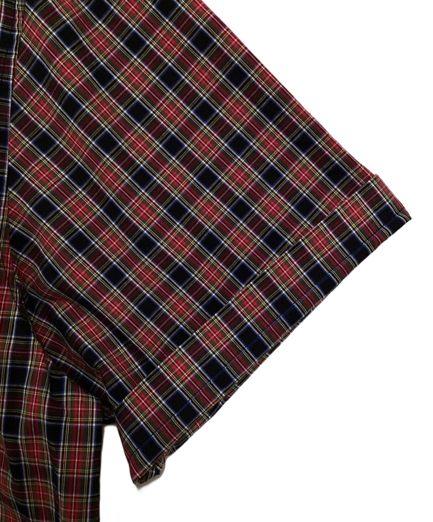 [Pre-owned] SUPREME Loose Fit Mini Plaid S/S Shirt