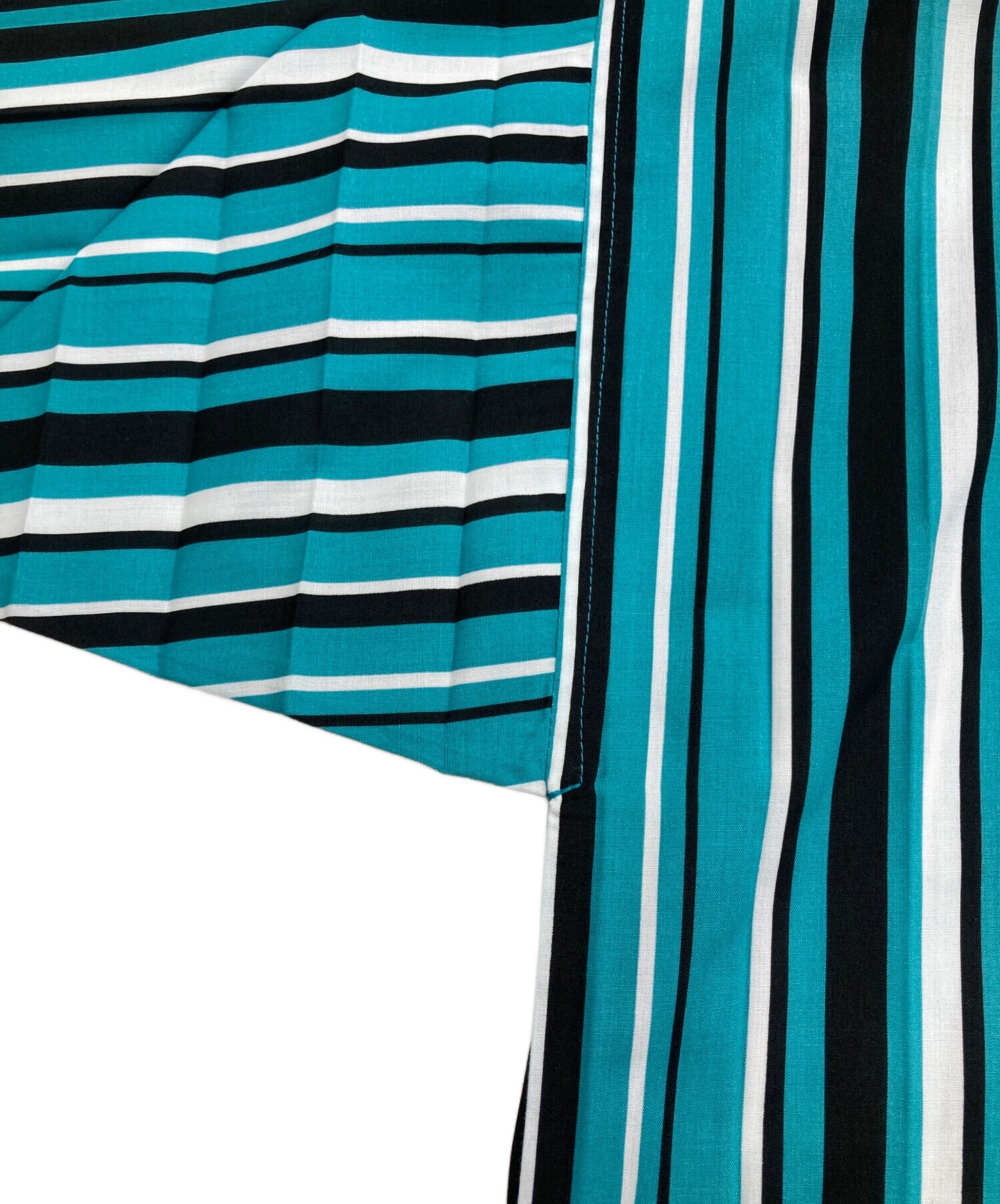 [Pre-owned] HOMME PLISSE ISSEY MIYAKE Striped collarless shirt HP01FJ008