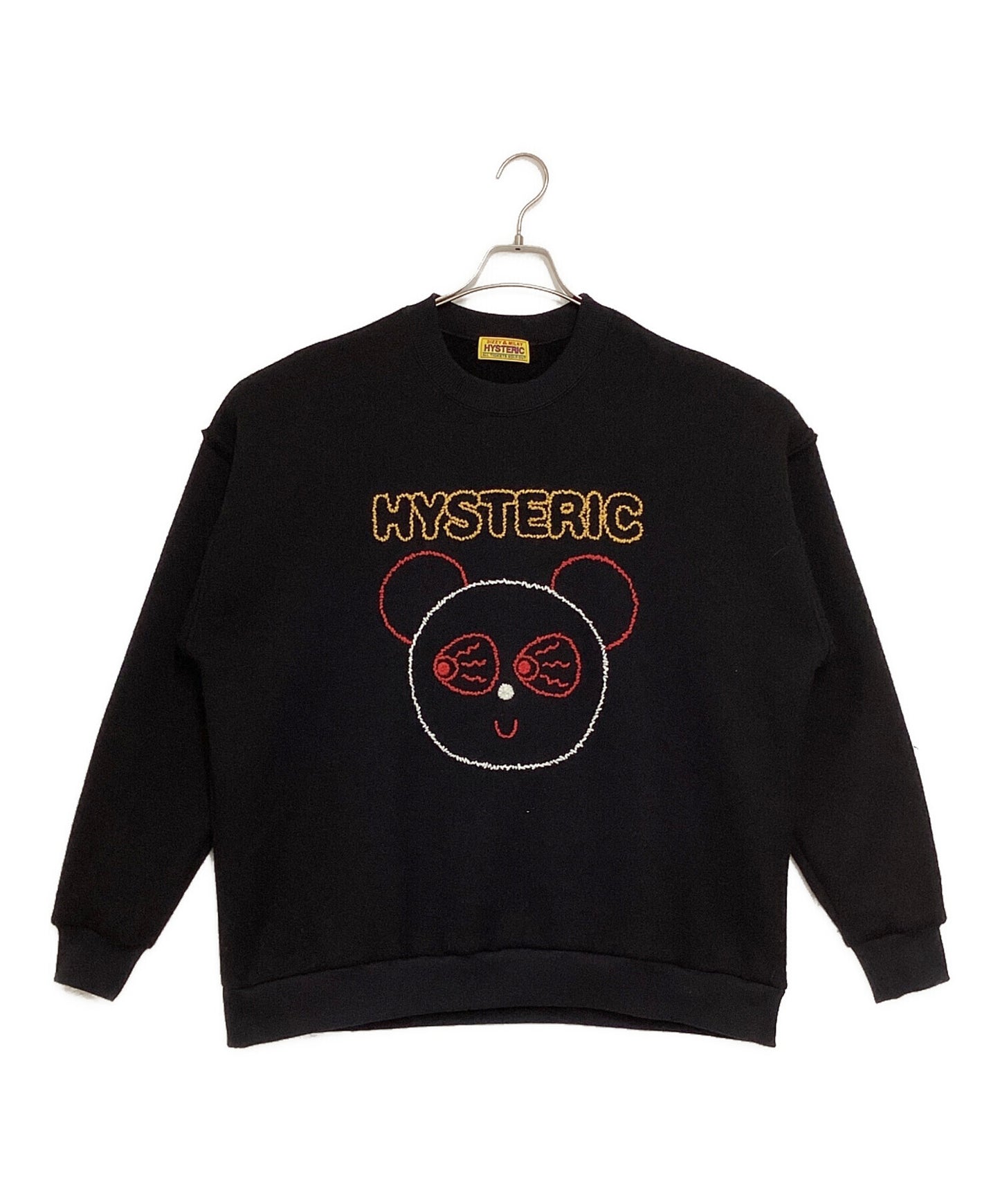 [Pre-owned] Hysteric Glamour RED EYE FLASH embroidery oversized sweatshirt 01243CS05