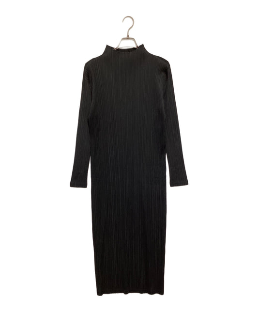 [Pre-owned] PLEATS PLEASE Pleated Long Sleeve Dress PP31JH116