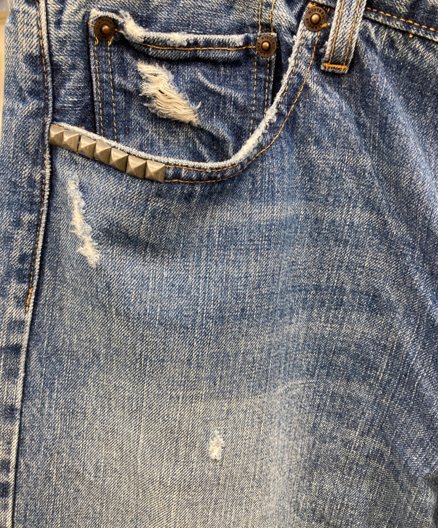 [Pre-owned] Hysteric Glamour Straight denim pants 02211AP20