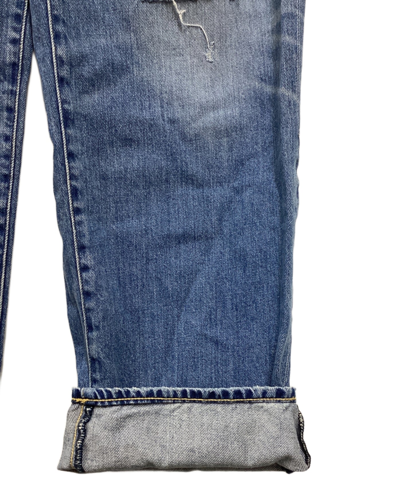 [Pre-owned] Hysteric Glamour HYS DOLL embroidered roll-up denim pants 01223AP08