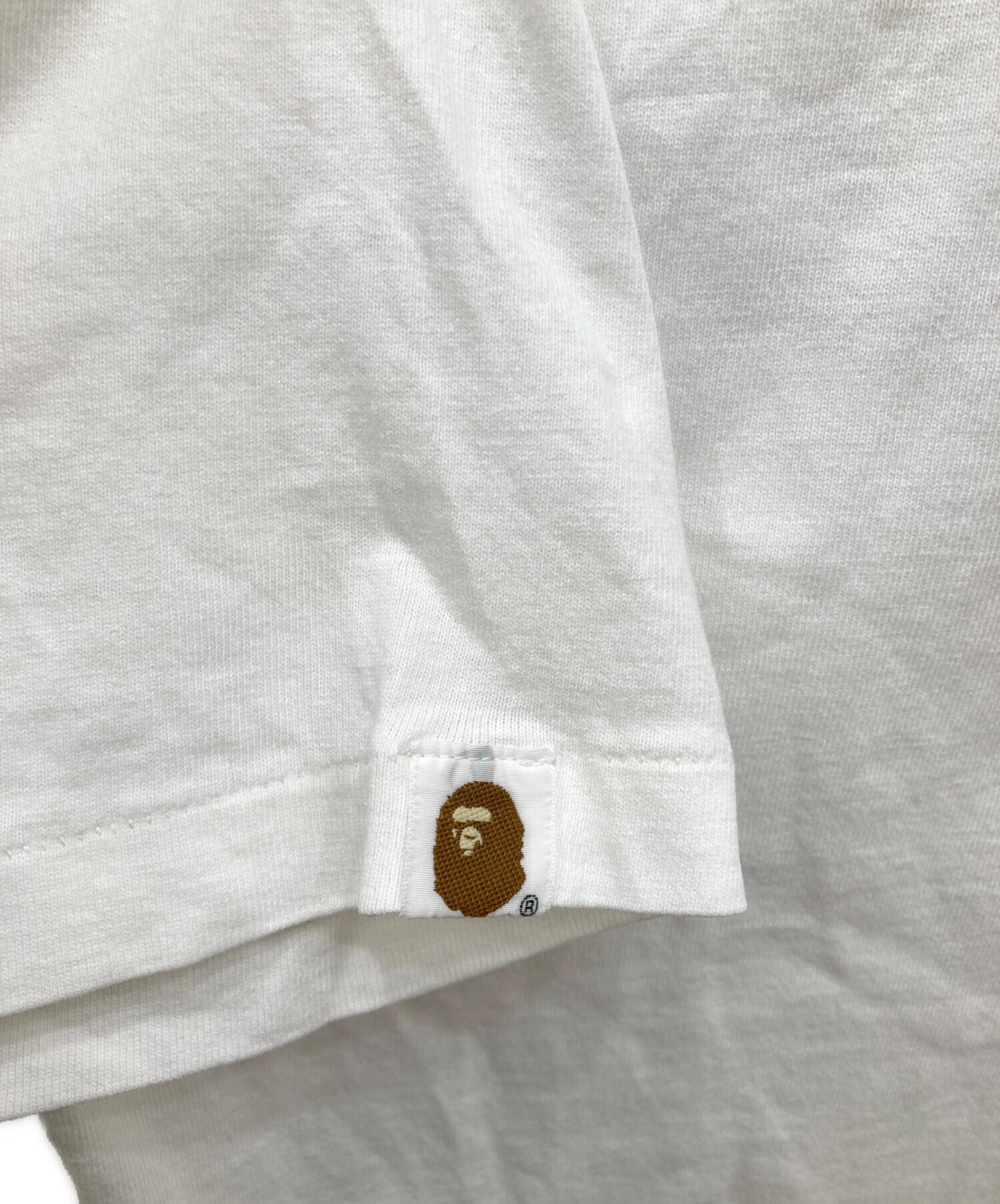 [Pre-owned] A BATHING APE Camo Logo Print T-Shirt