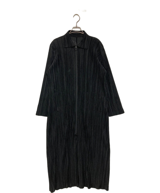 [Pre-owned] PLEATS PLEASE Front Zip Shirt Dress PP63-JA186