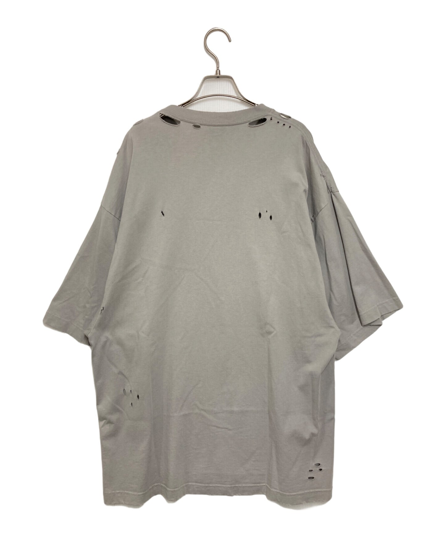 [Pre-owned] BALENCIAGA Destroyed Logo Print T-Shirt 661715 TKVD5