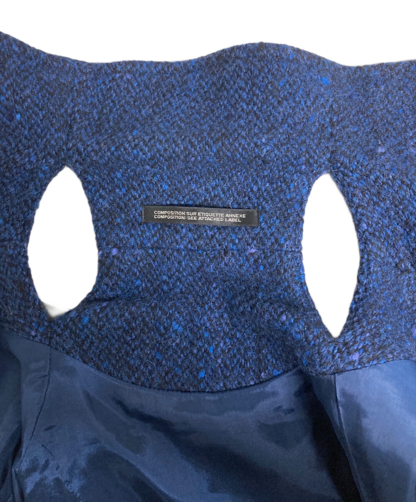 [Pre-owned] YOHJI YAMAMOTO Cashmere blend back neck open double jacket FD-J15-129