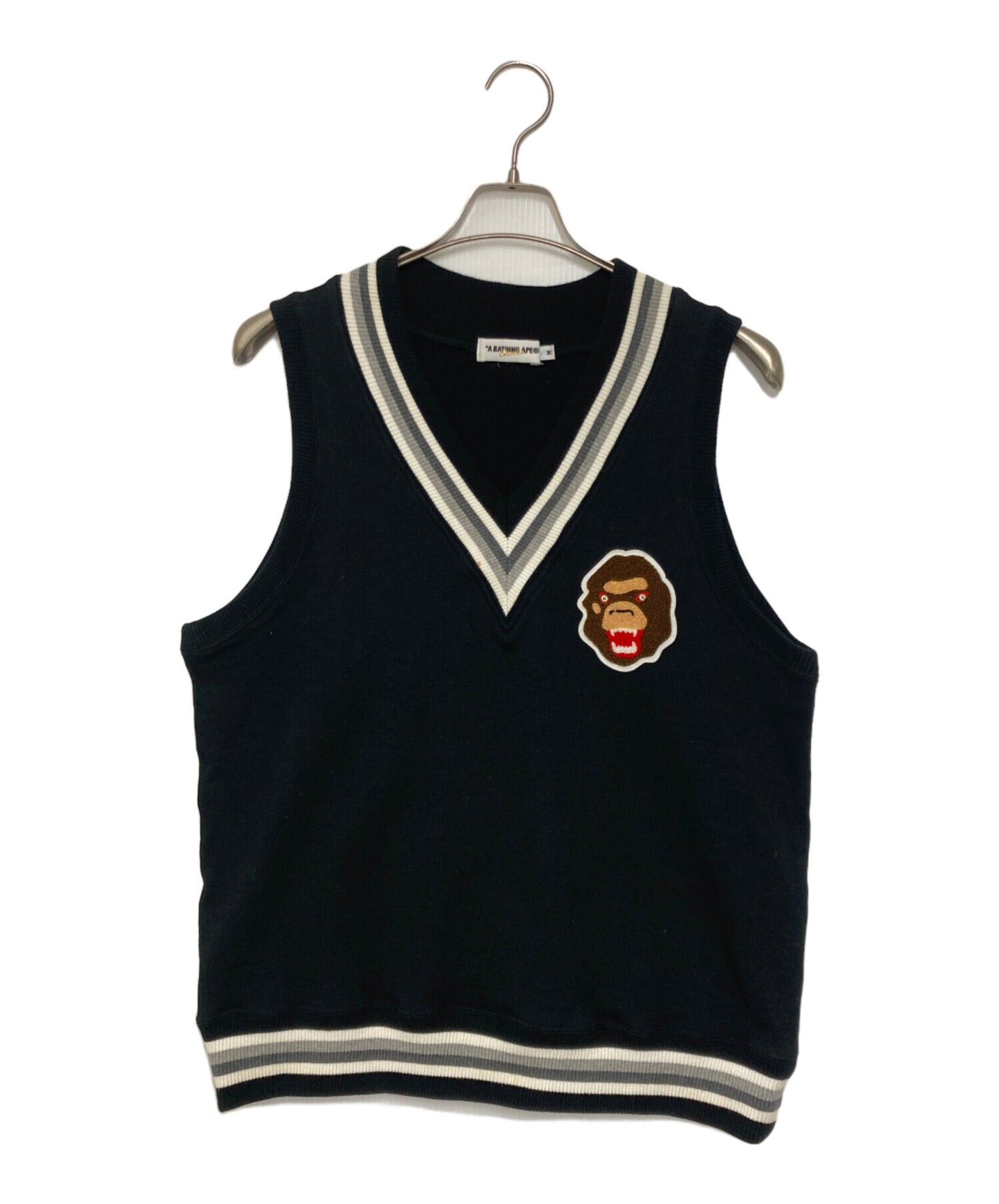 [Pre-owned] A BATHING APE Embroidered Sweat Vest / atch Sweat Vest