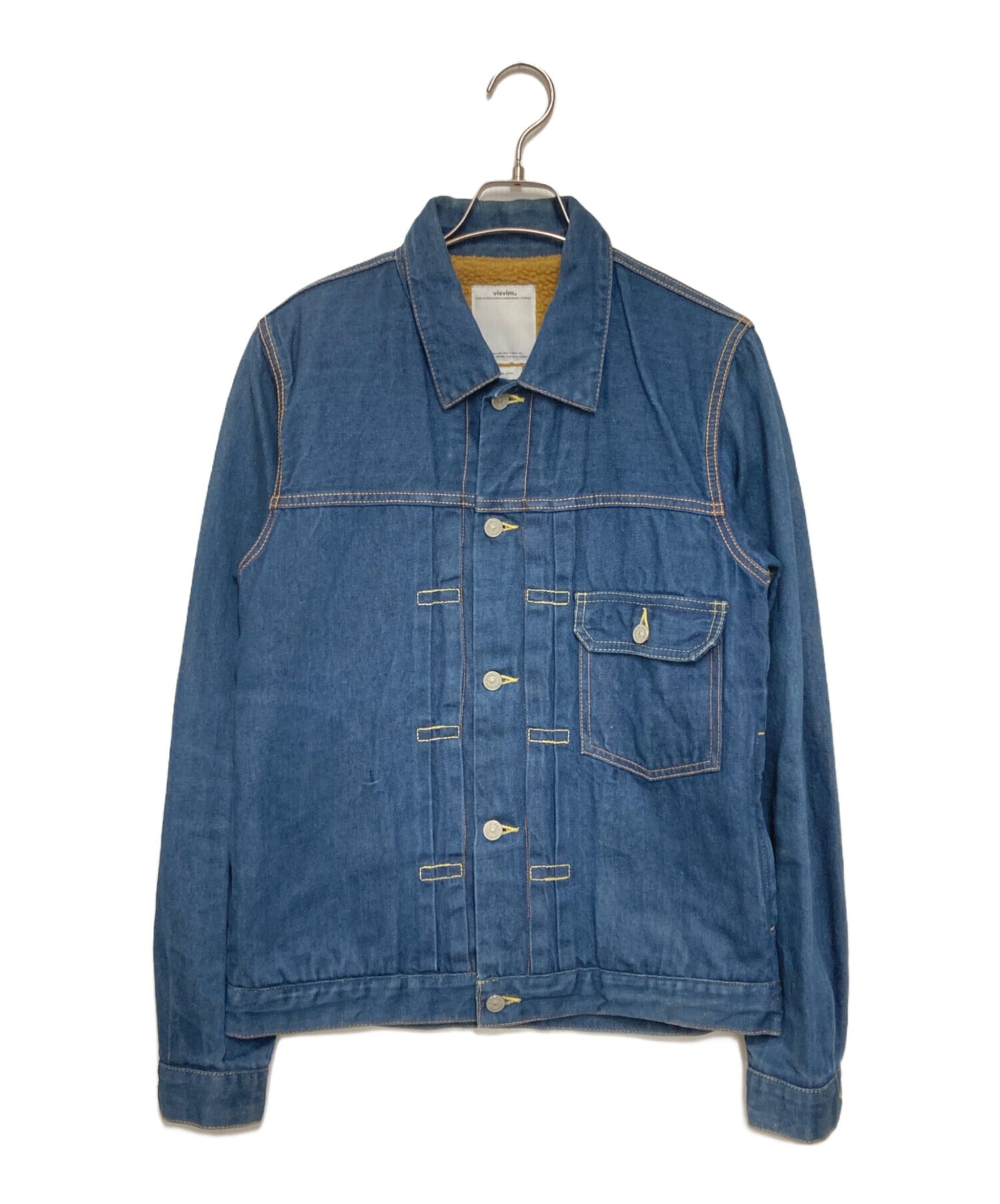 [Pre-owned] VISVIM 1st Type Lined Boa Denim Jacket 0114205006005