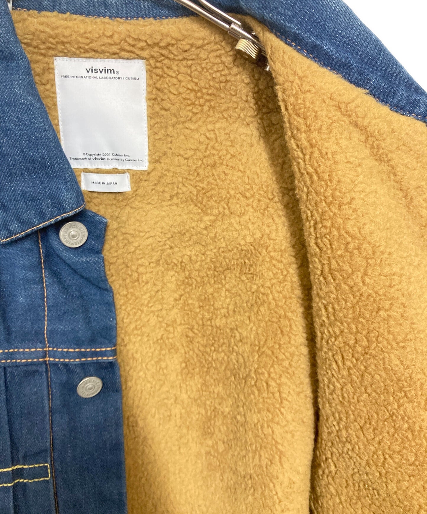 [Pre-owned] VISVIM 1st Type Lined Boa Denim Jacket 0114205006005
