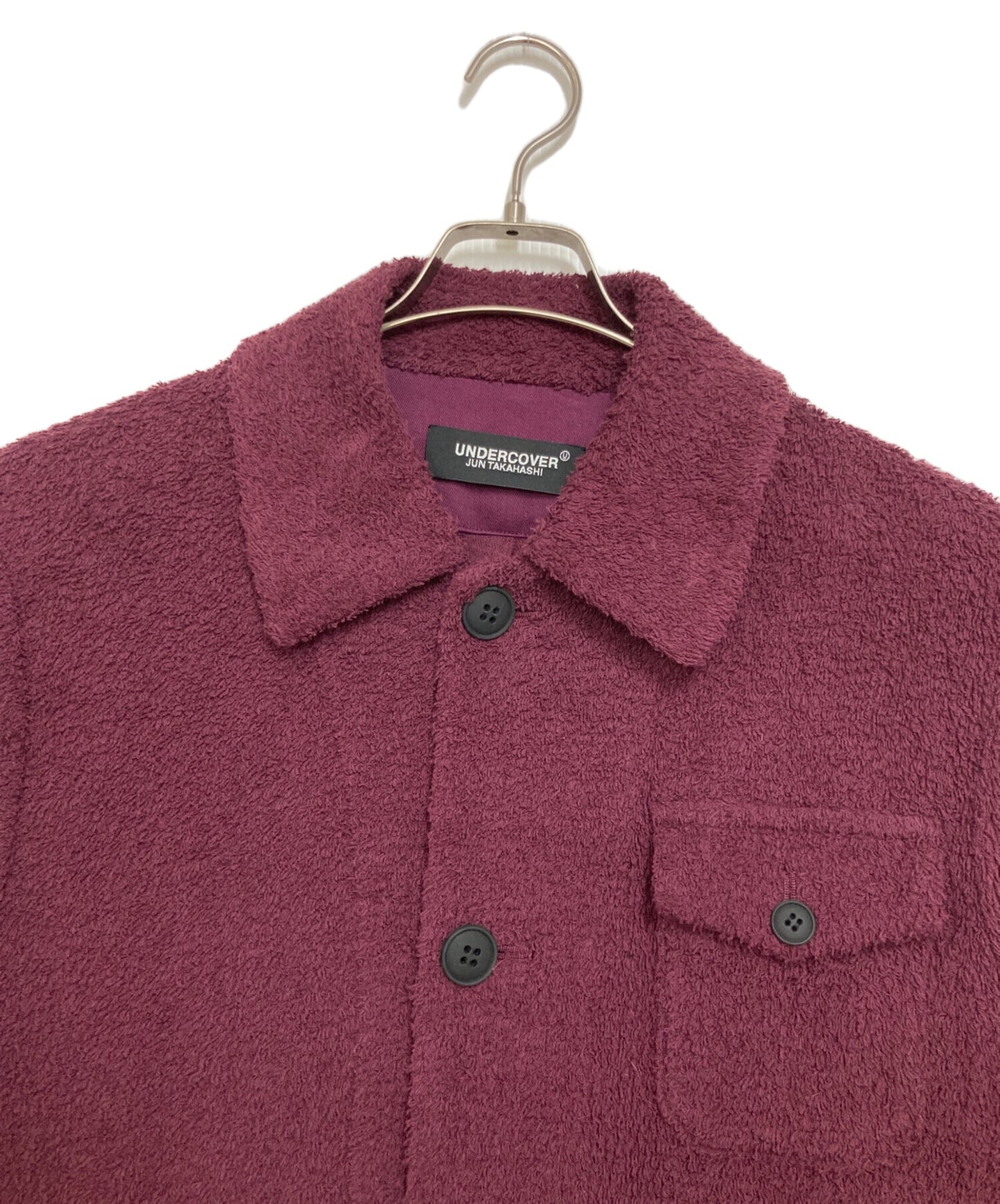[Pre-owned] UNDERCOVER Cotton Pile Stencil Collar Coat UC1A4303