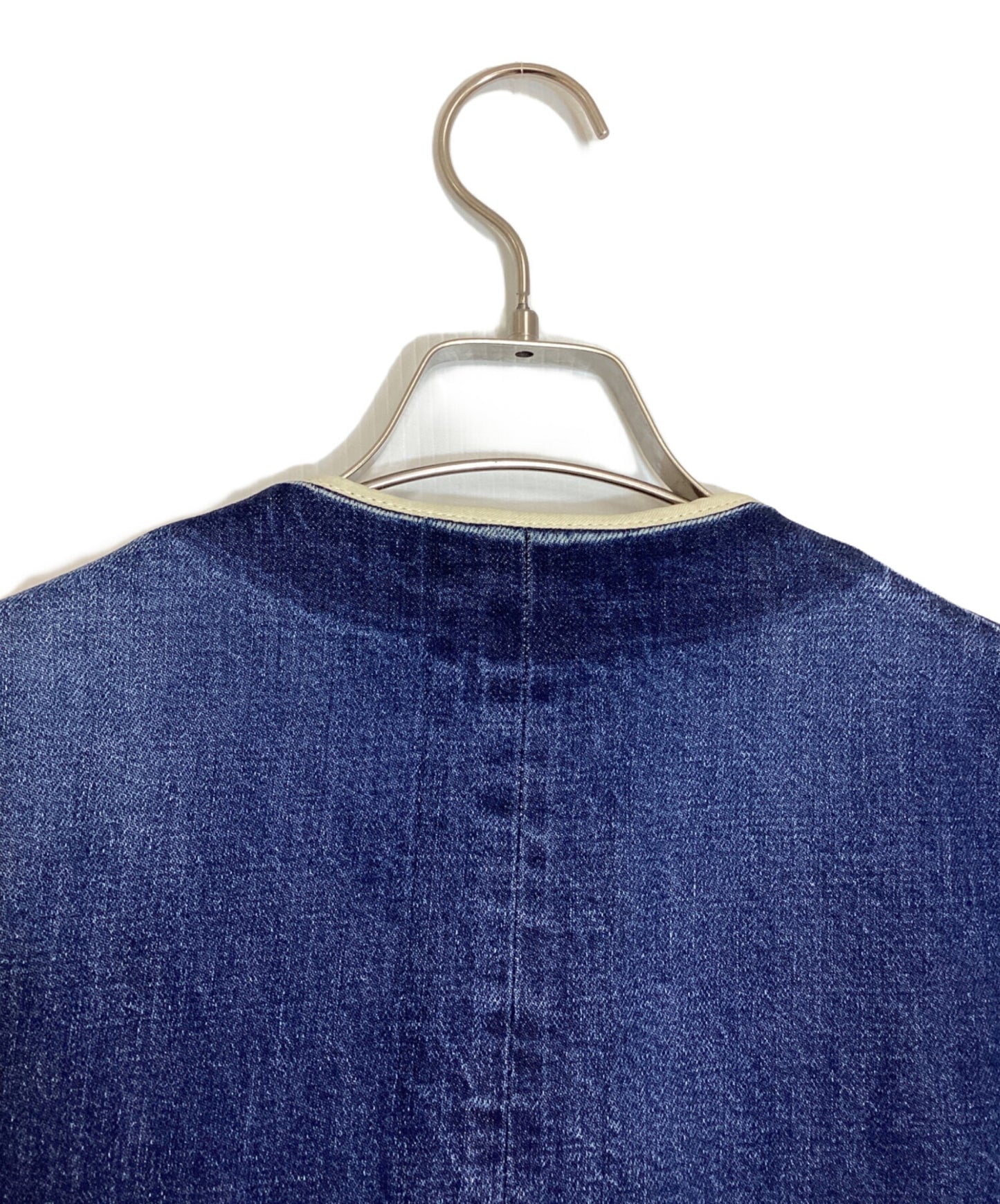 [Pre-owned] JohnUNDERCOVER Cropped Indigo Denim Coat