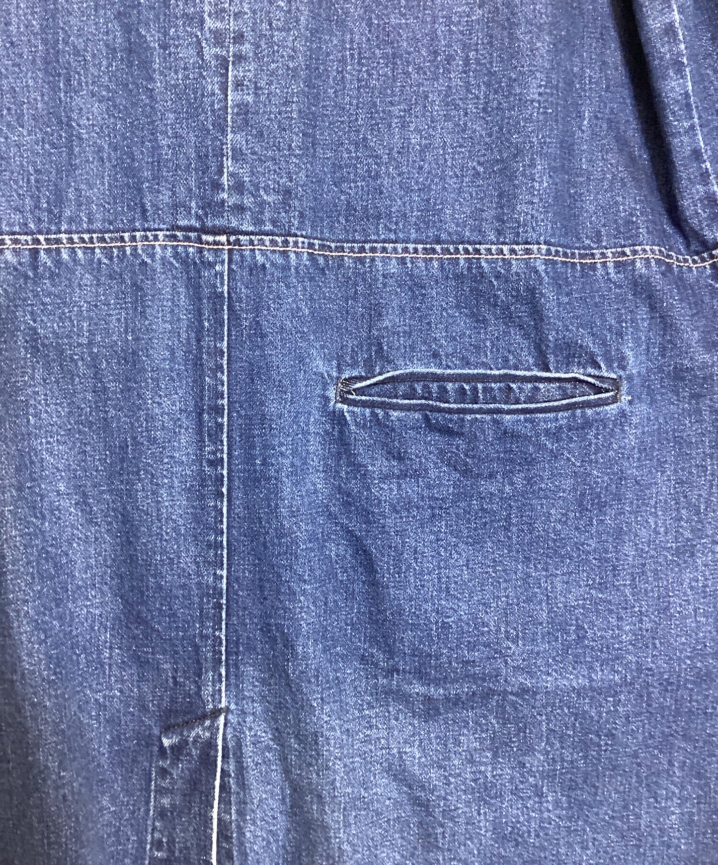 [Pre-owned] JohnUNDERCOVER Cropped Indigo Denim Coat