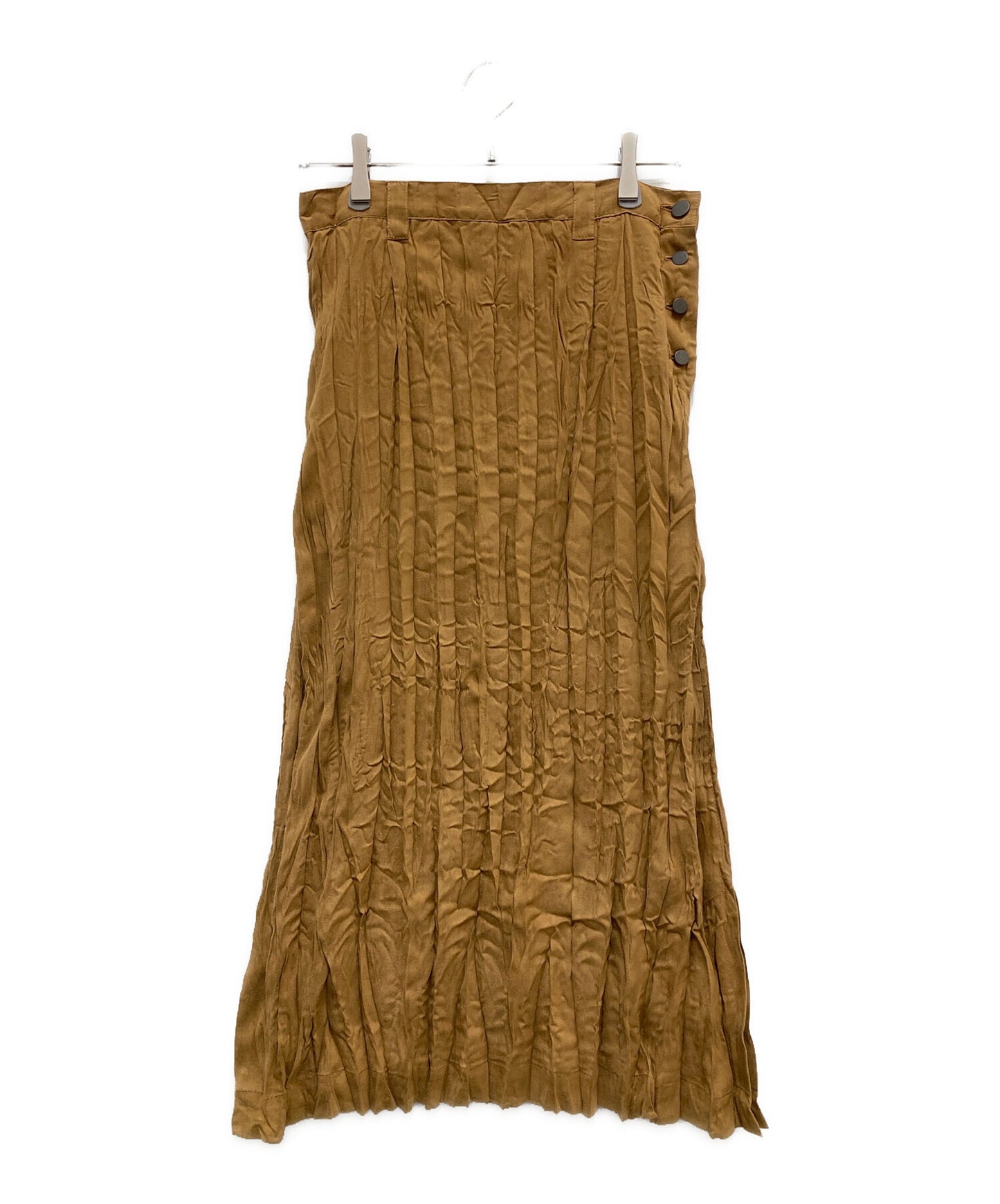 [Pre-owned] ISSEY MIYAKE FETE suede pleated skirt IF54FG730