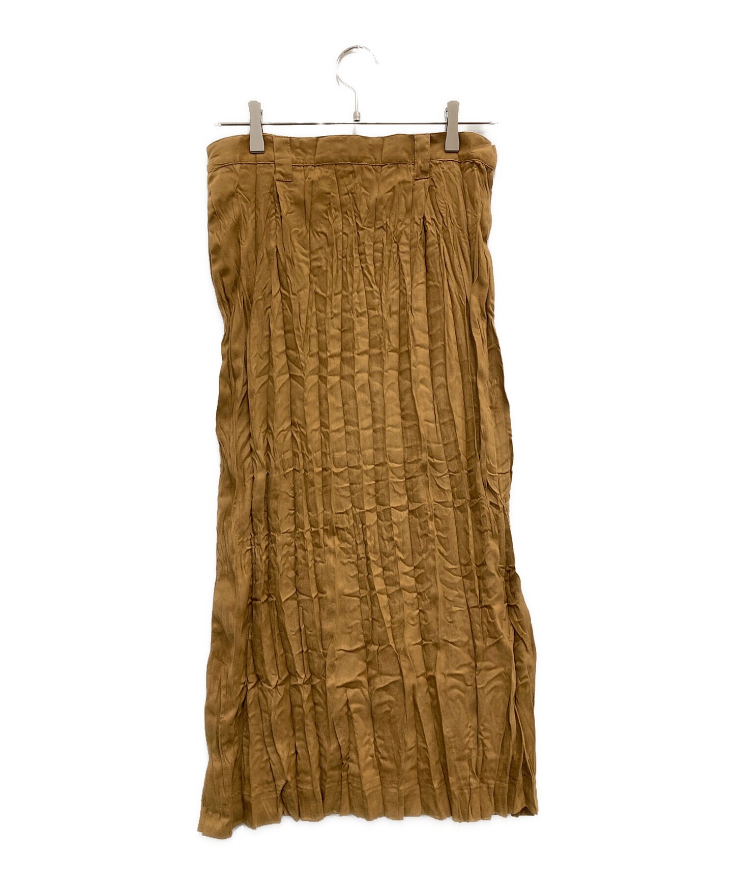 [Pre-owned] ISSEY MIYAKE FETE suede pleated skirt IF54FG730