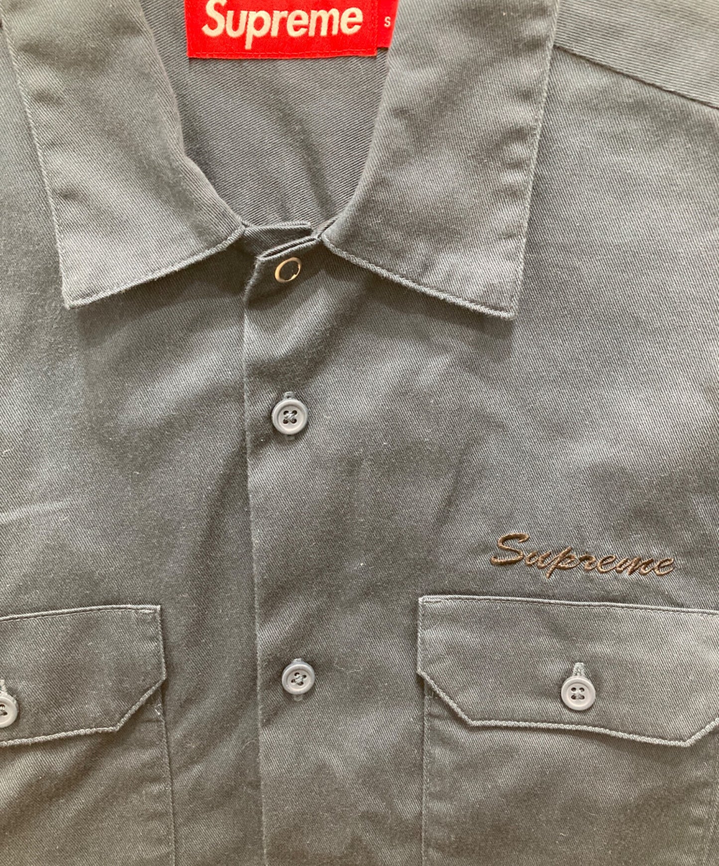 [Pre-owned] SUPREME Snow White Work Shirt