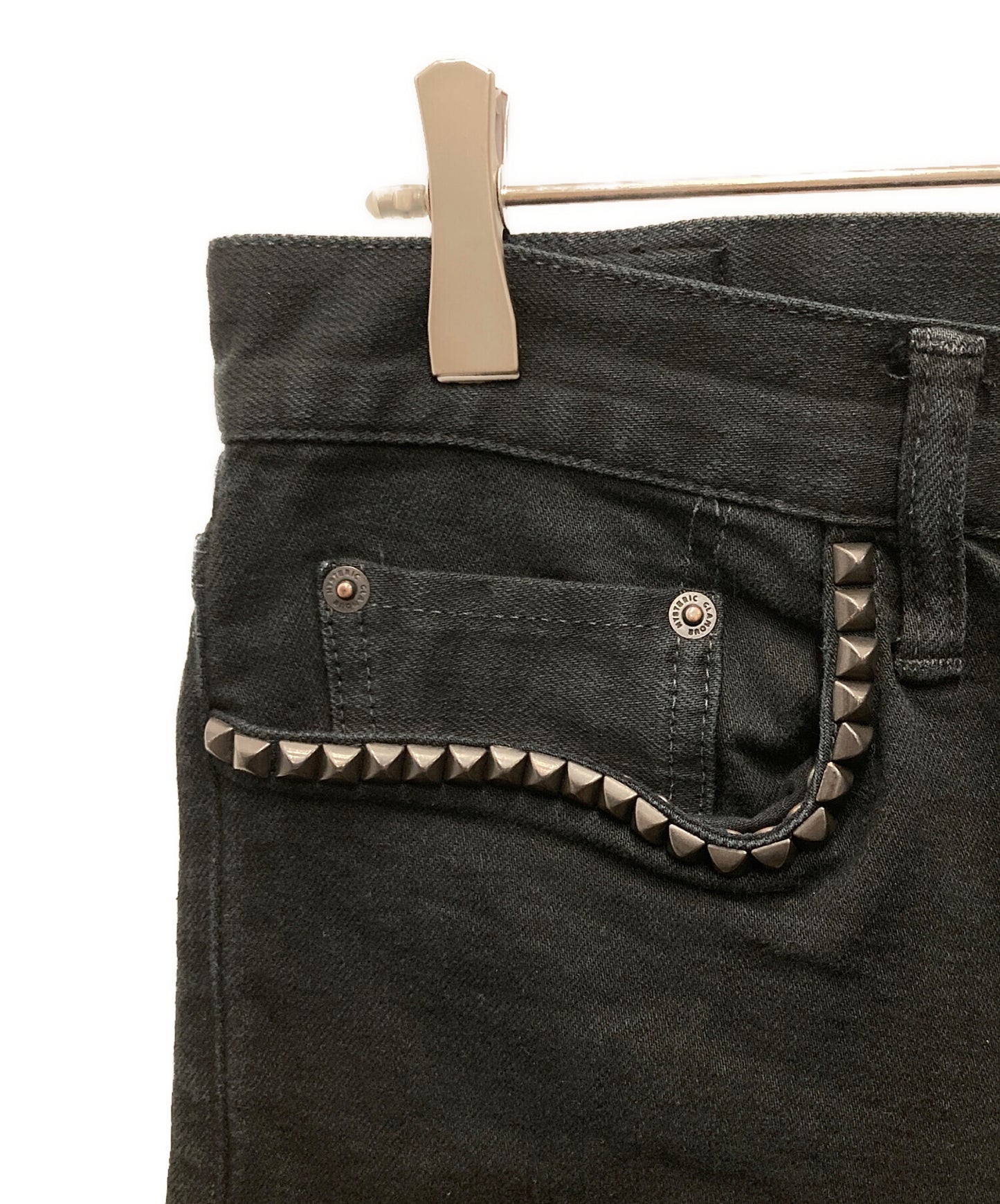 [Pre-owned] Hysteric Glamour Studded Skinny Denim Pants 02213AP16