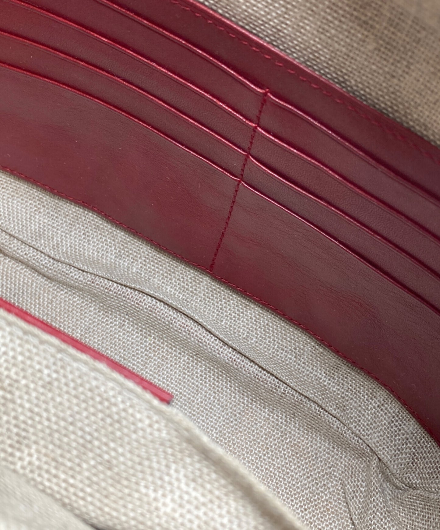 [Pre-owned] GUCCI GG Canvas Leather Shoulder 449413