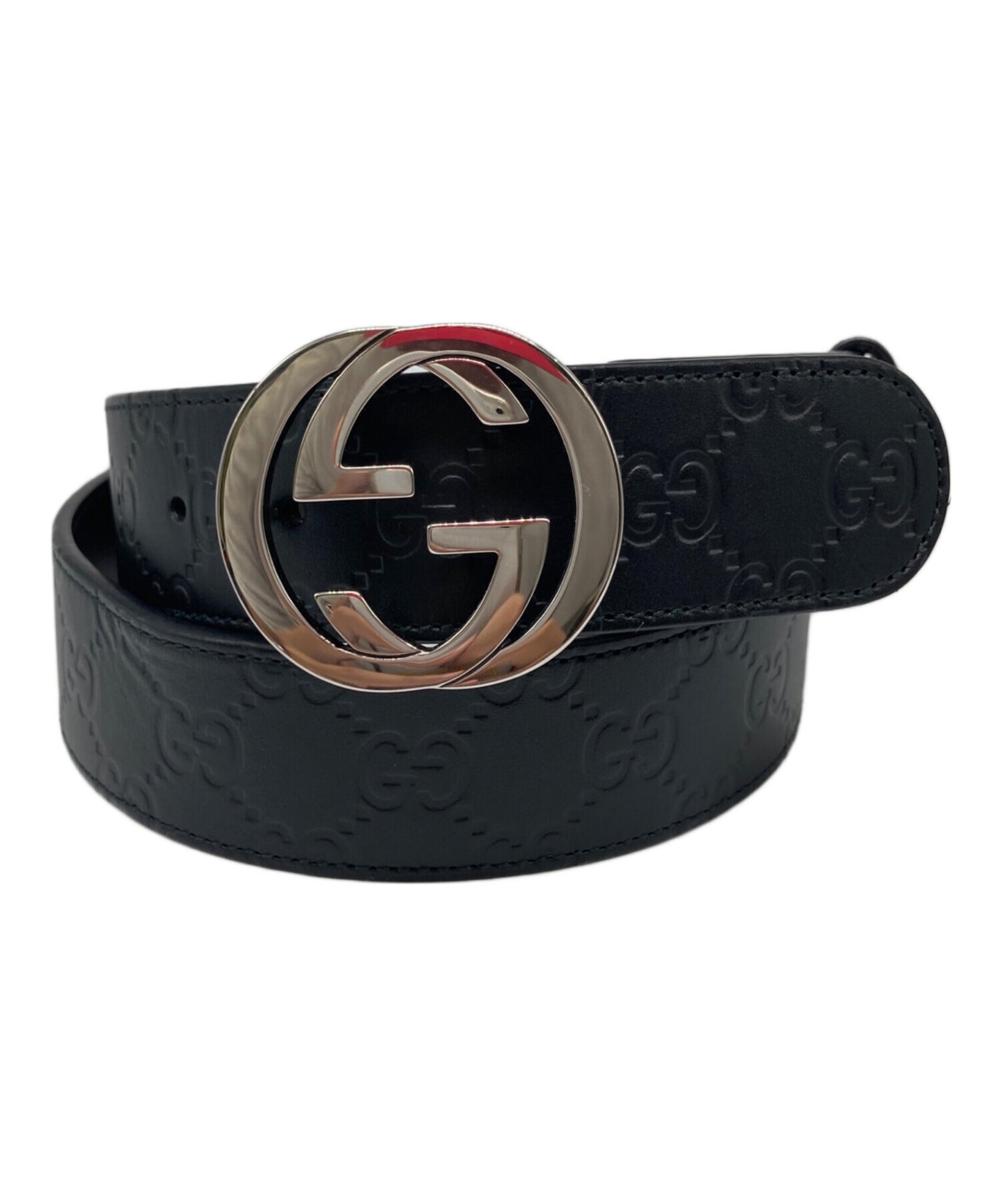 [Pre-owned] GUCCI GG Signature Reversible Leather Belt 473030