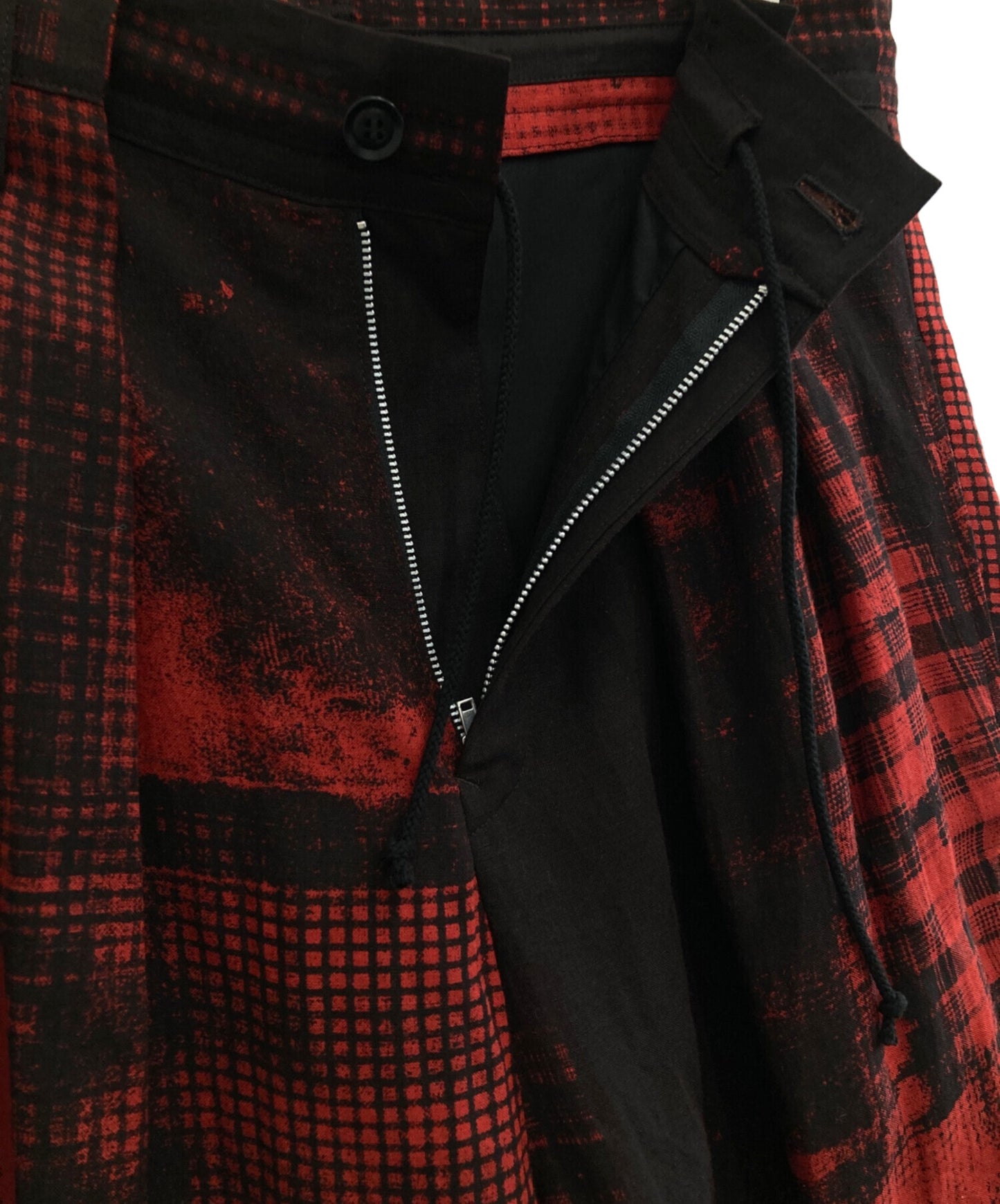 [Pre-owned] Y's COPIED CHECK PRINT PLEATED PANTS YY-P01-329