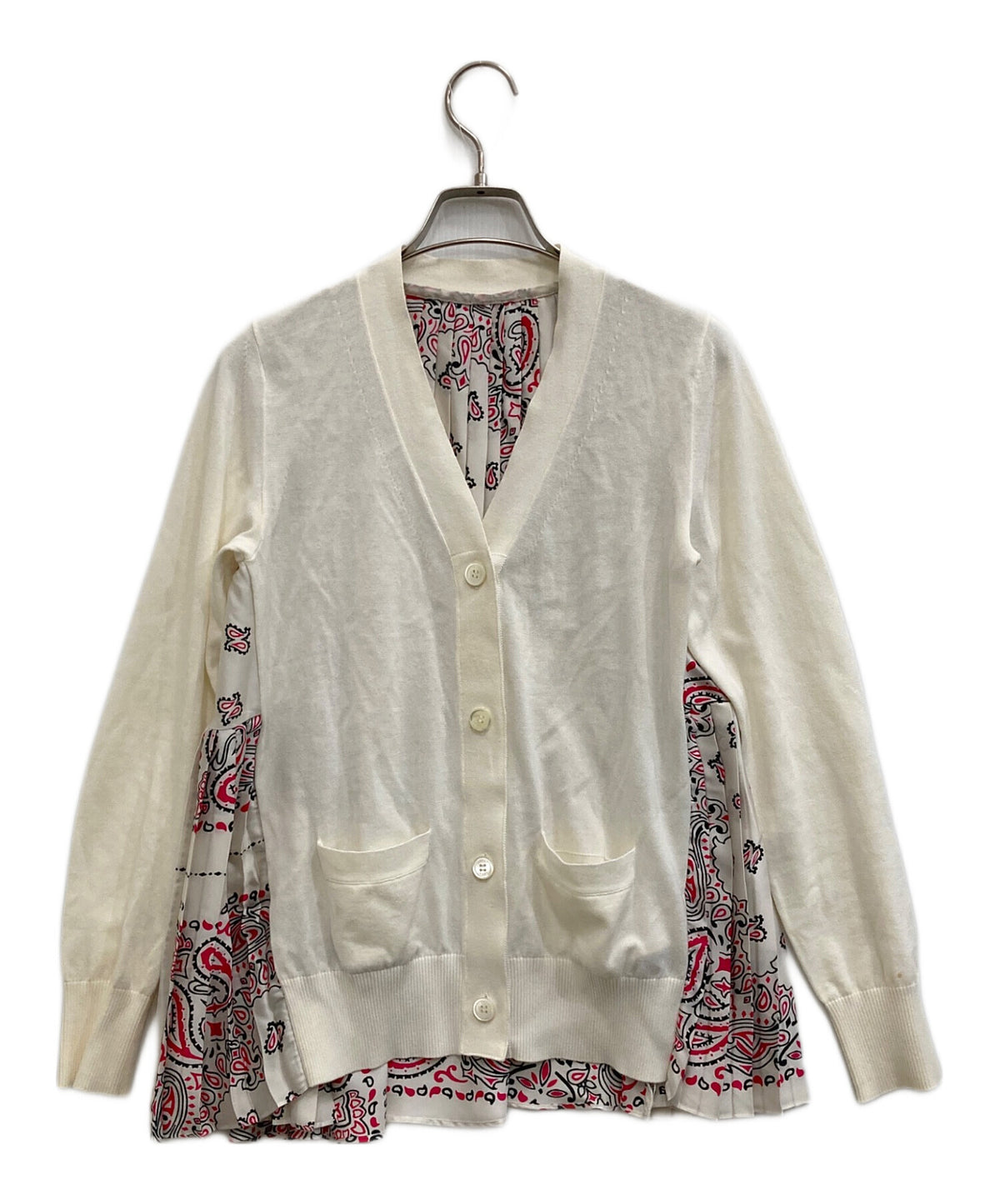 [Pre-owned] sacai Bandana-Print Cardigan 22-05933