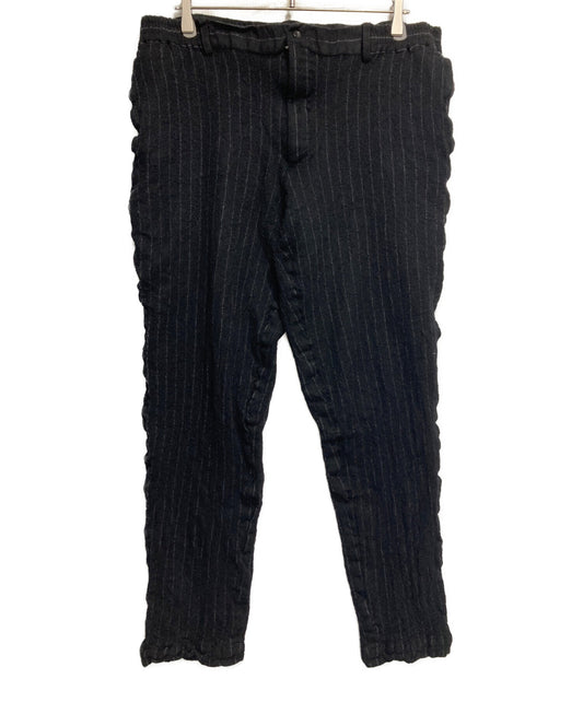 [Pre-owned] COMME des GARCONS HOMME Wool Shrinkable Striped Pants DL-P044 AD2023