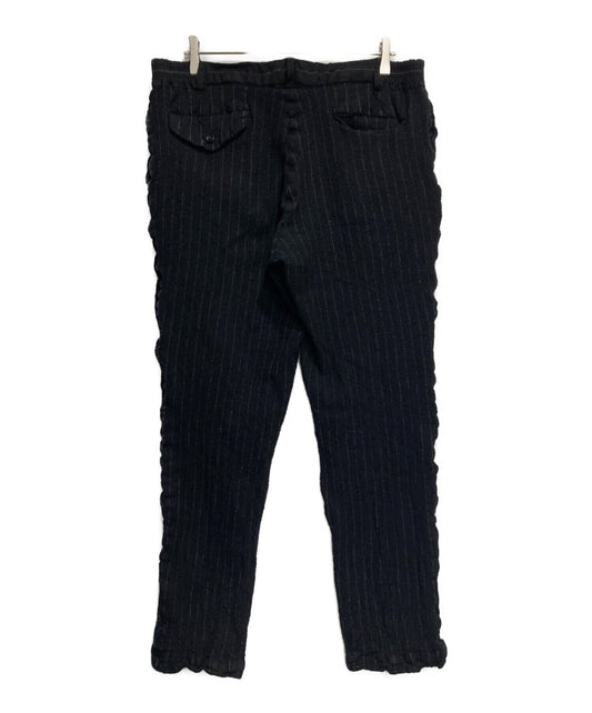 [Pre-owned] COMME des GARCONS HOMME Wool Shrinkable Striped Pants DL-P044 AD2023
