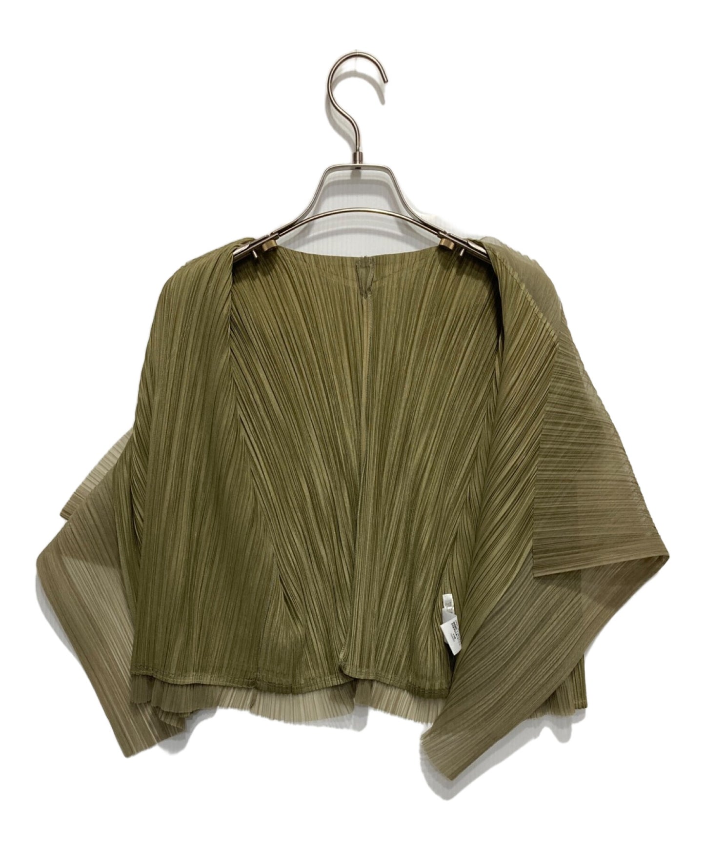 [Pre-owned] PLEATS PLEASE Tulle Design Pleated Cardigan PP33-J0625