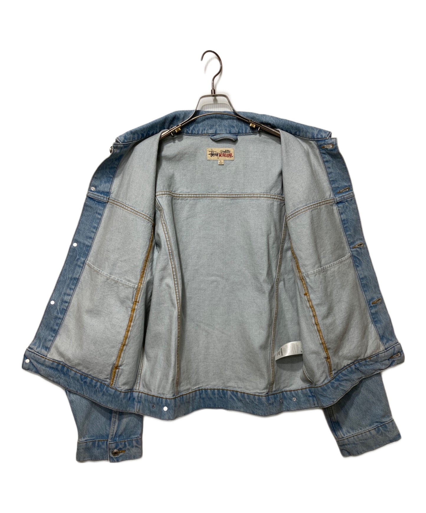 [Pre-owned] stussy 14.5oz Denim Trucker Jacket 115781