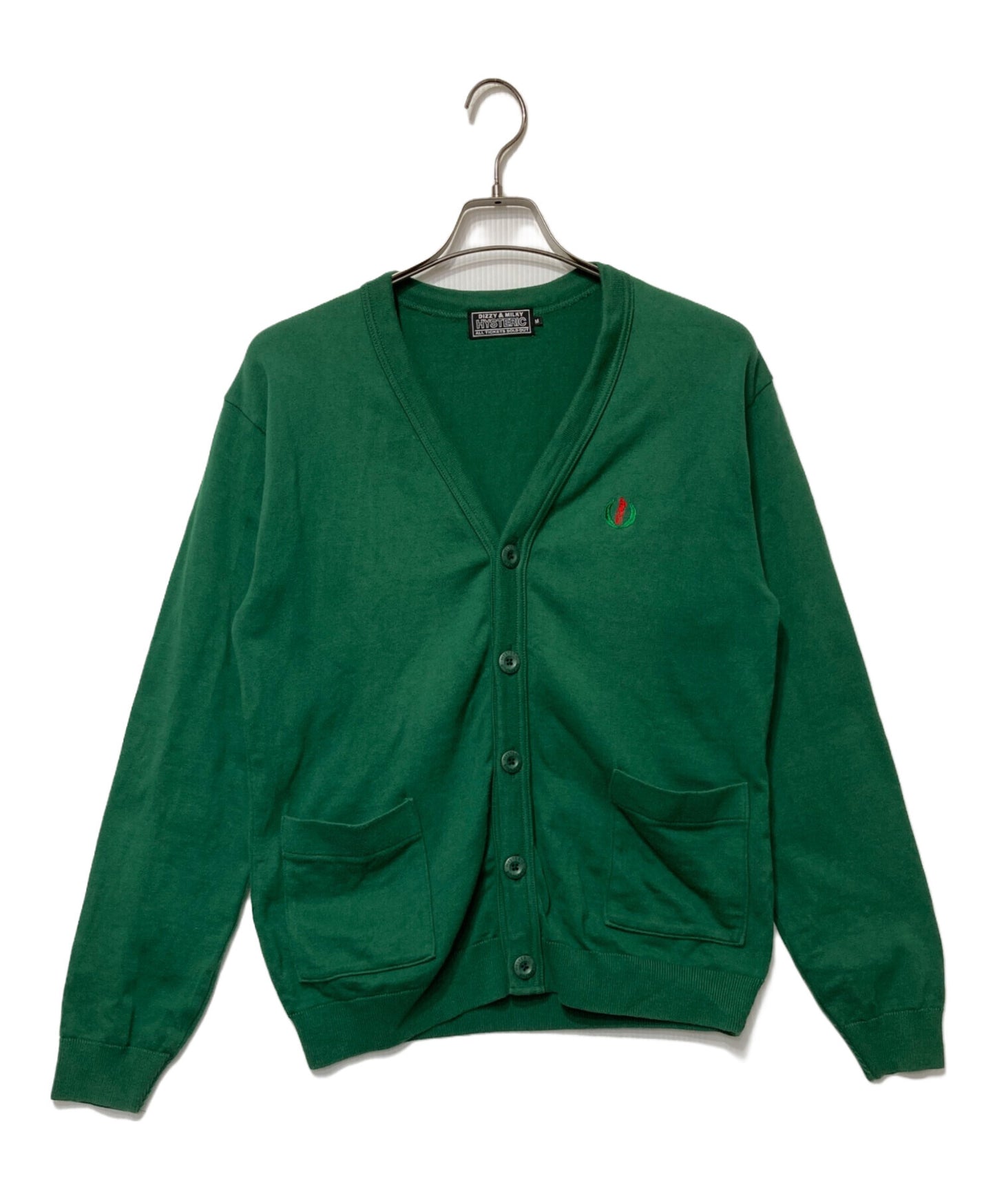 [Pre-owned] Hysteric Glamour HEMP CROWN Embroidered Cardigan 02231CD02