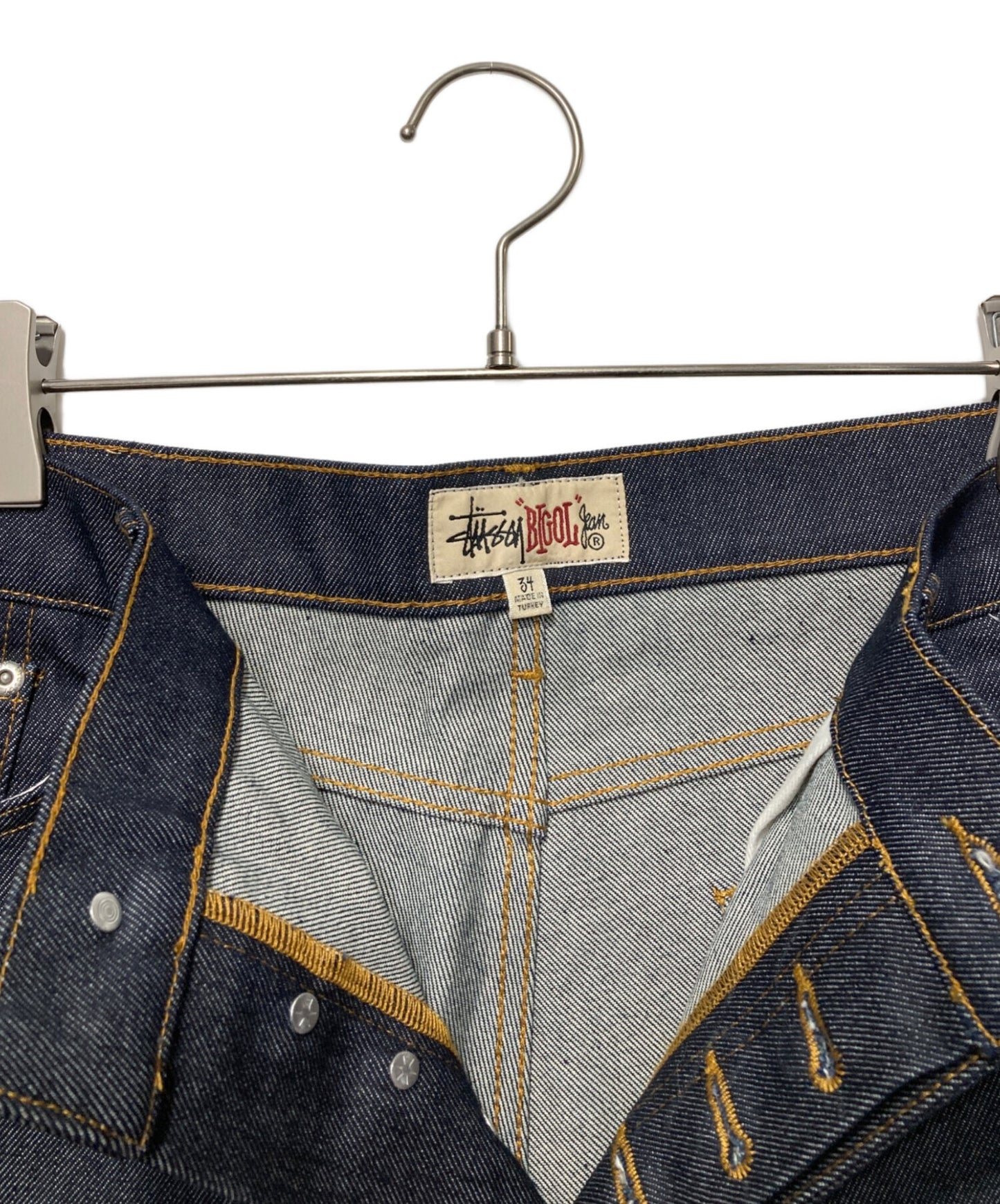 [Pre-owned] stussy BIG'OL half denim pants 112296