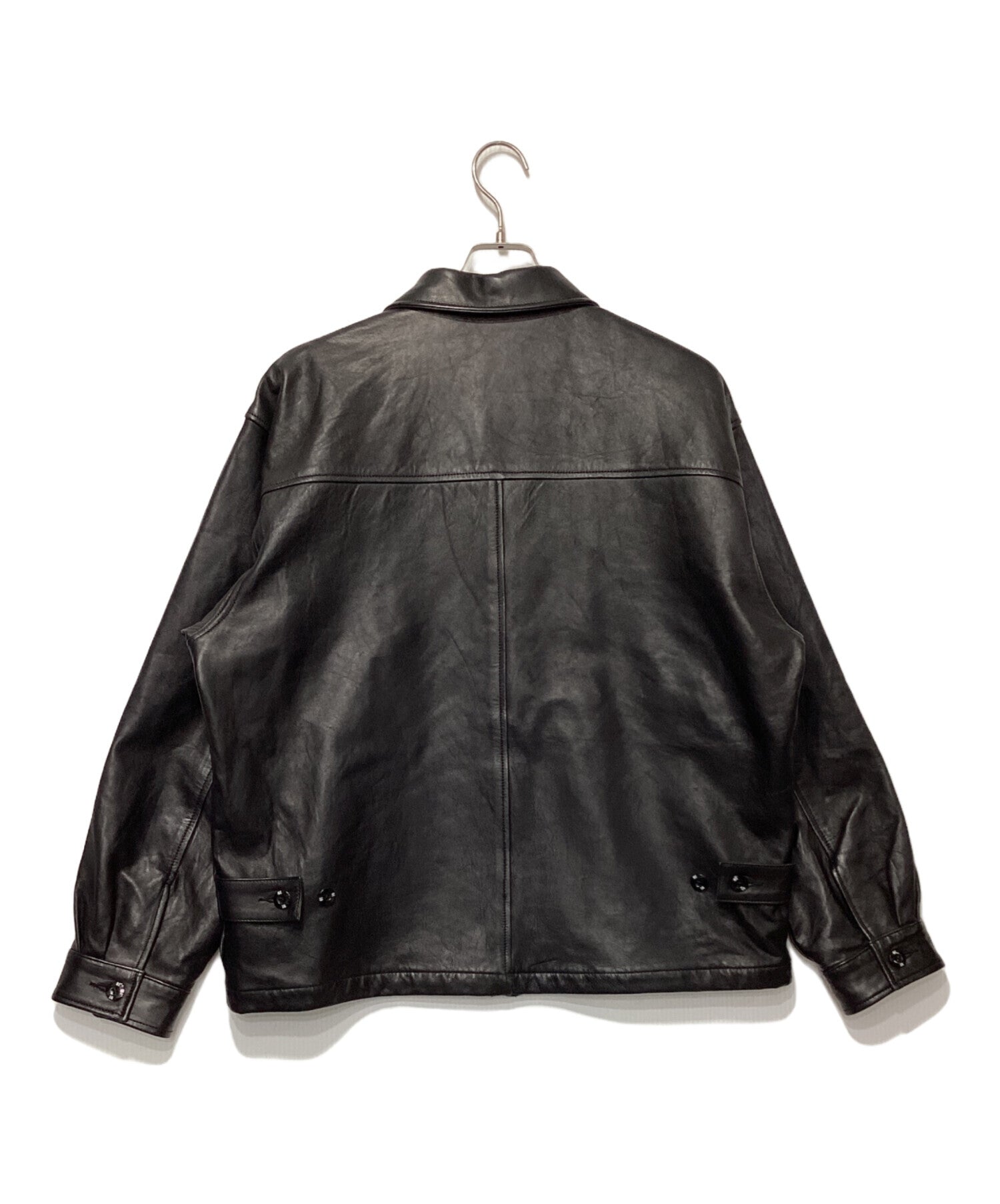 NEIGHBORHOOD LEATHER ZIP WORK JACKET
