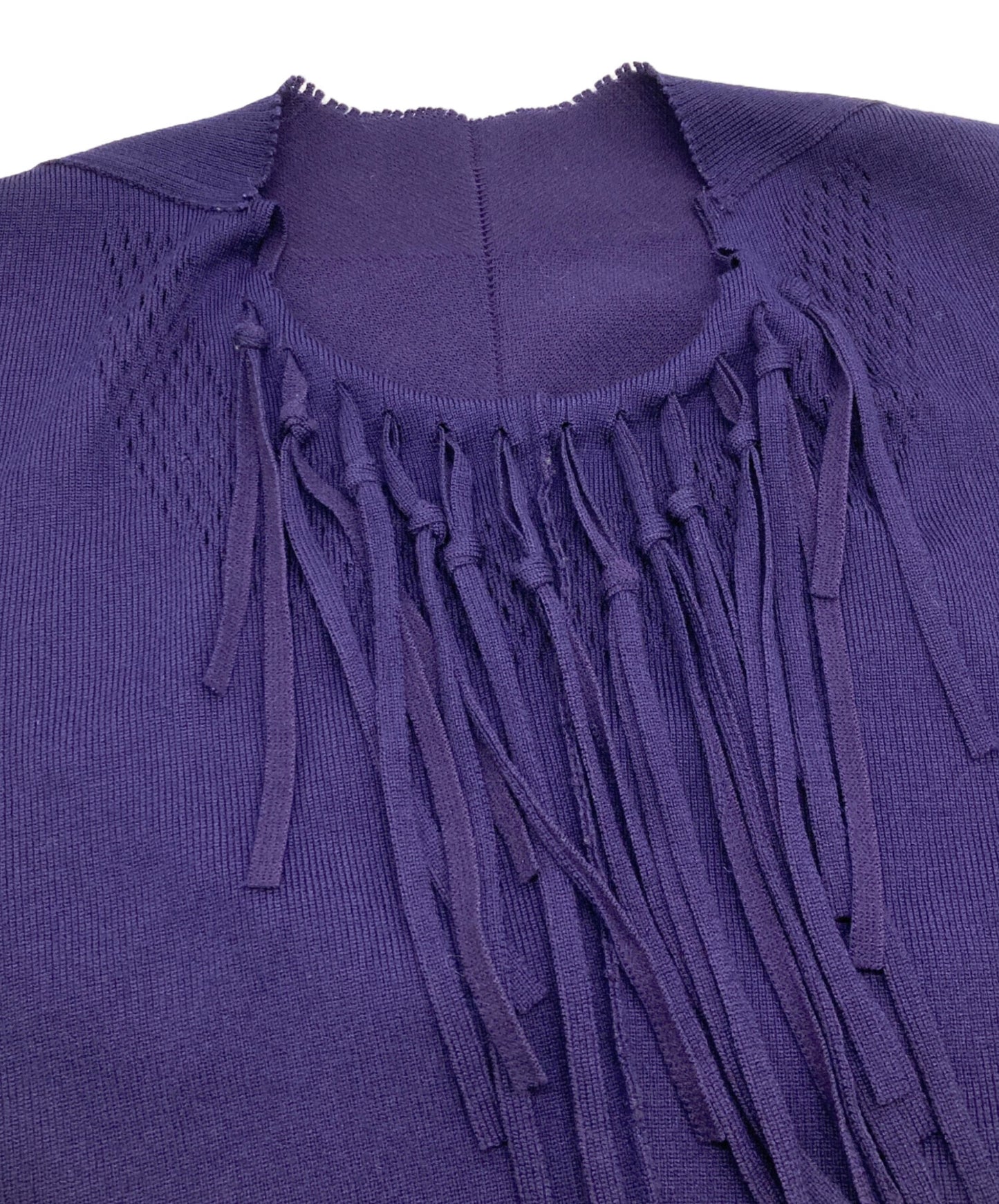 [Pre-owned] ISSEY MIYAKE Fringe Design Sleeveless Knit Dress IM13KH654