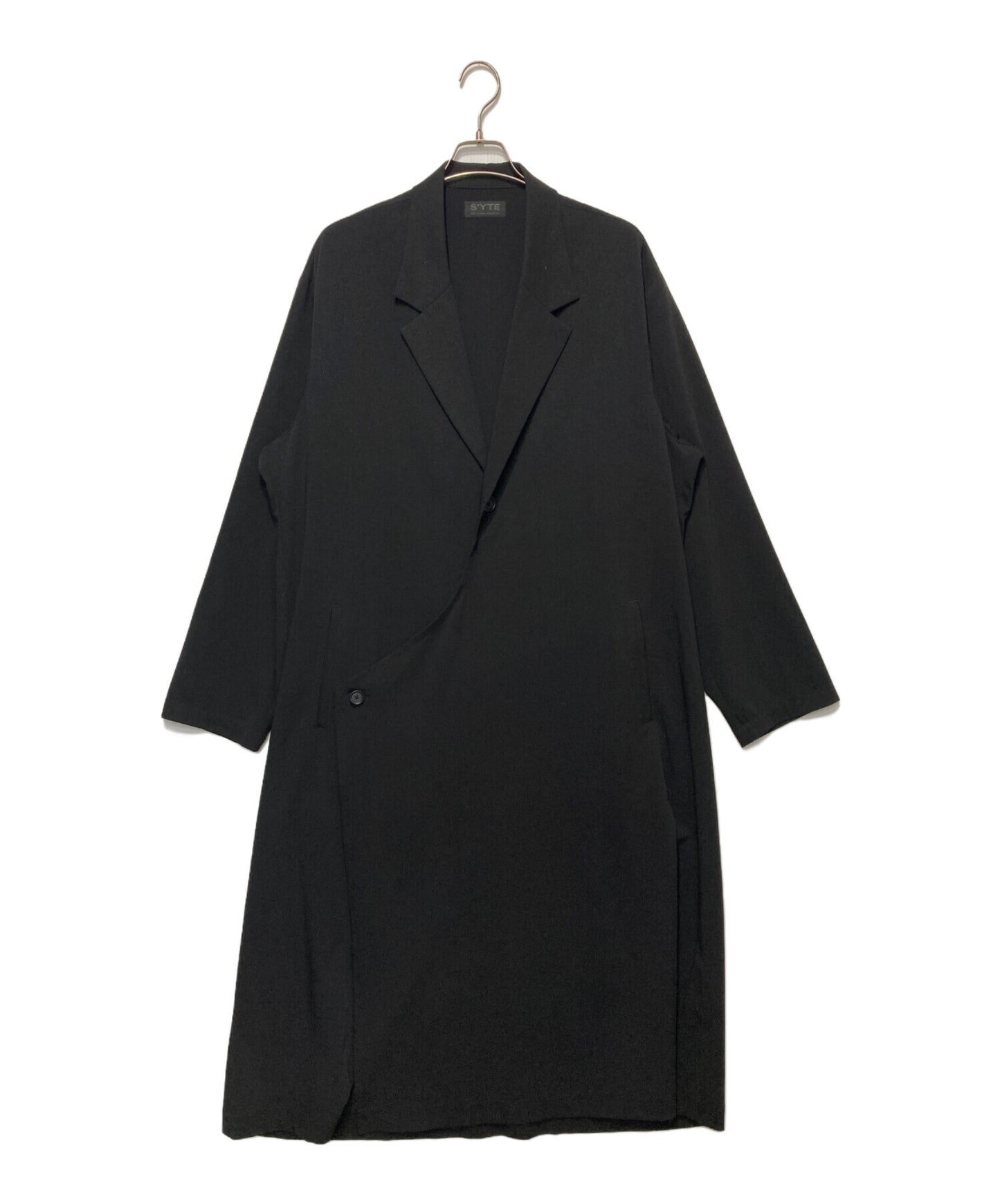 [Pre-owned] s'yte PE/RAYON GABARDINE STRETCH TAILORED WRAP DRESS UU-D09-912